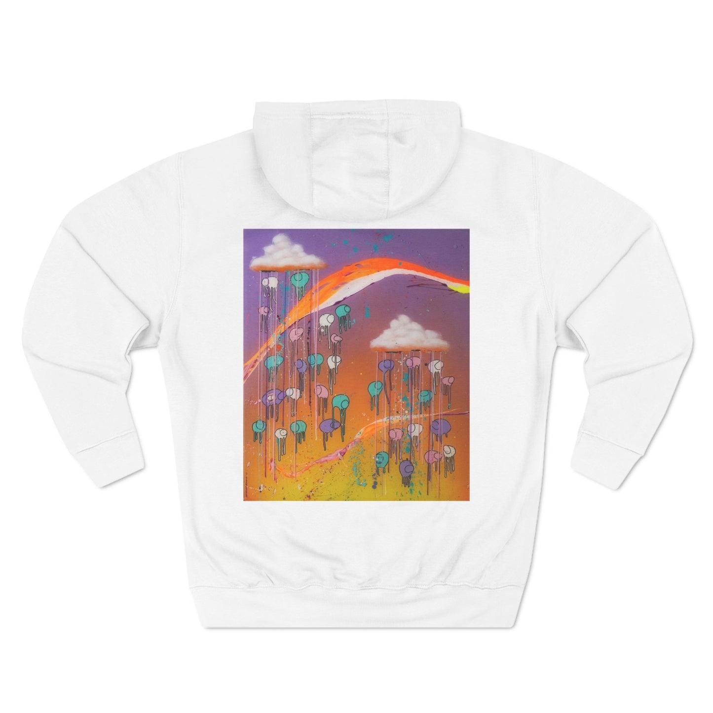RAINING COWS "Purple Sunset with a Yellow Twist" Hoodie