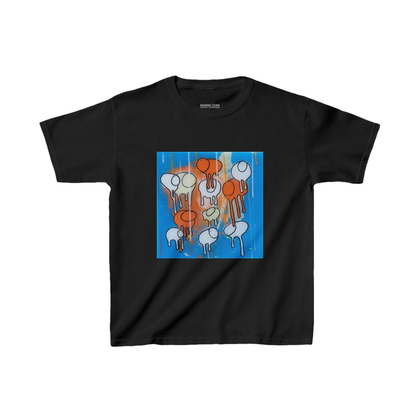 RAINING COWS "Blue Oranges" Kids Tee