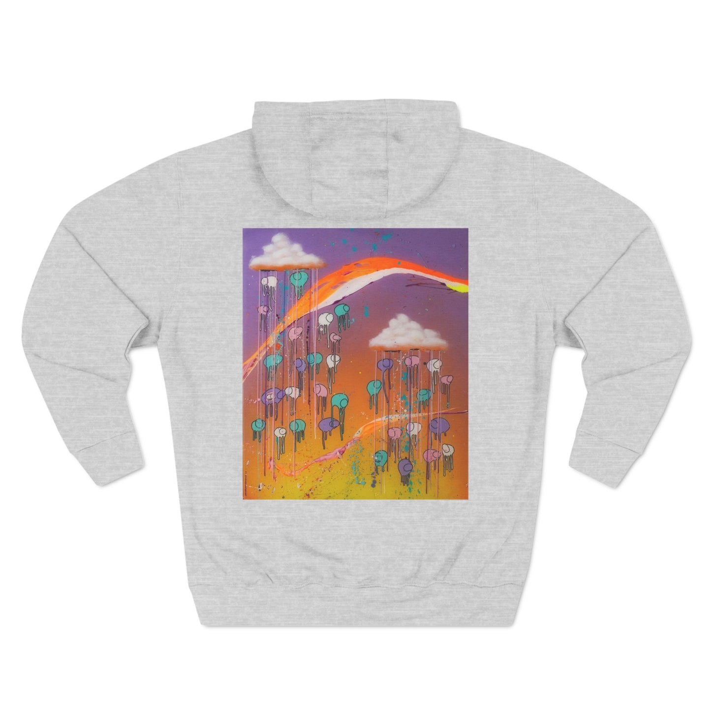 RAINING COWS "Purple Sunset with a Yellow Twist" Hoodie