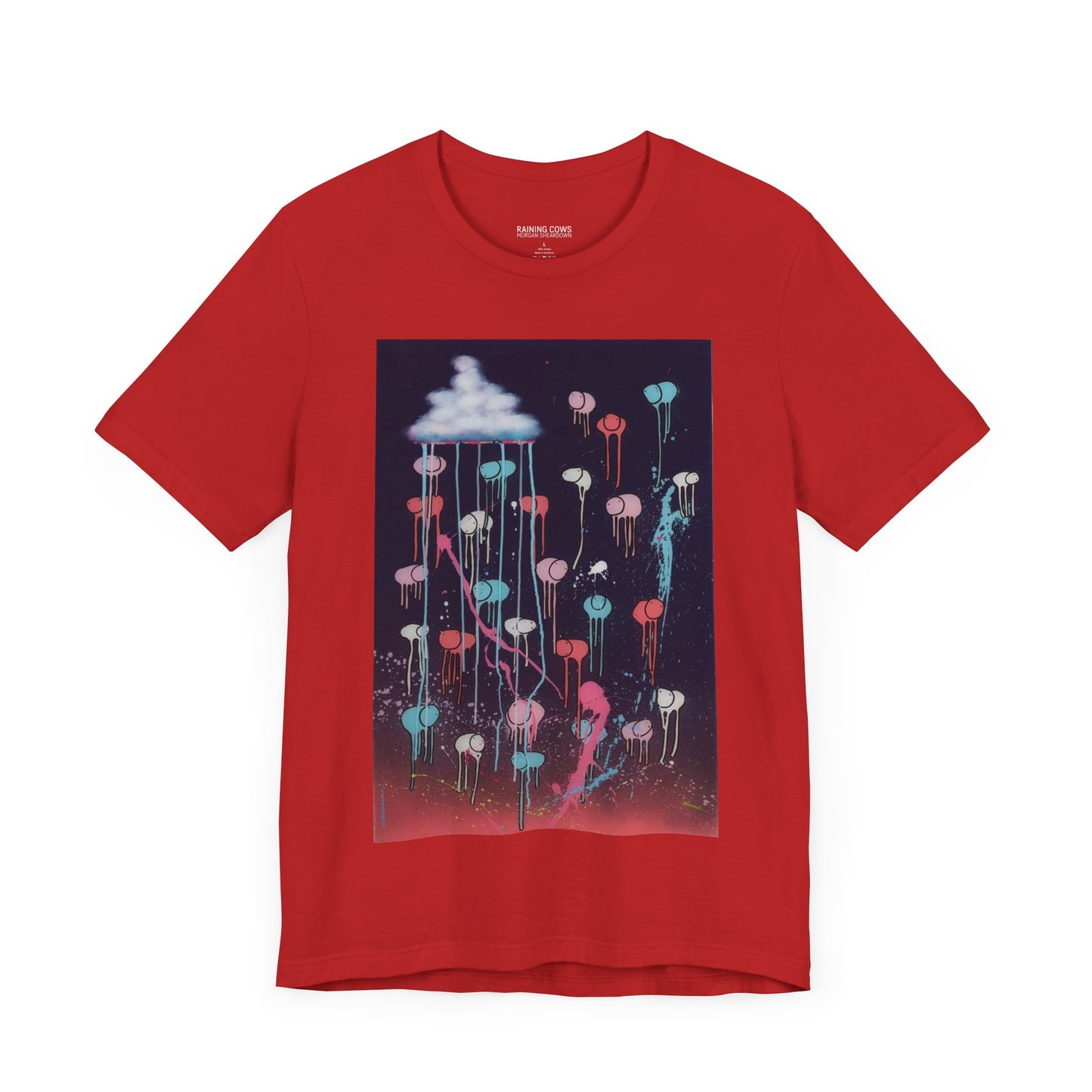 RAINING COWS "Pink Lightning" T-Shirt