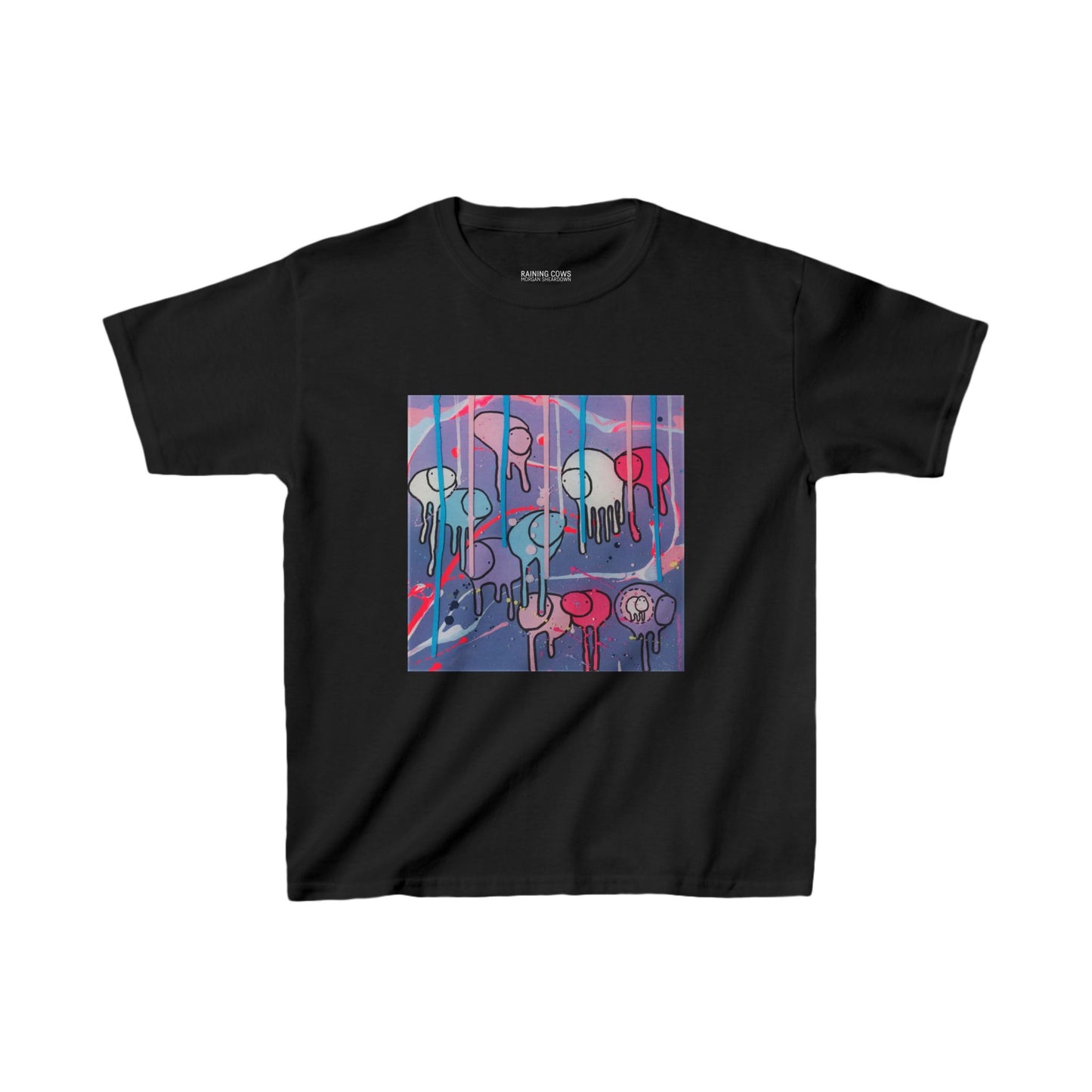 RAINING COWS "Purple Alley Street" Kids Tee