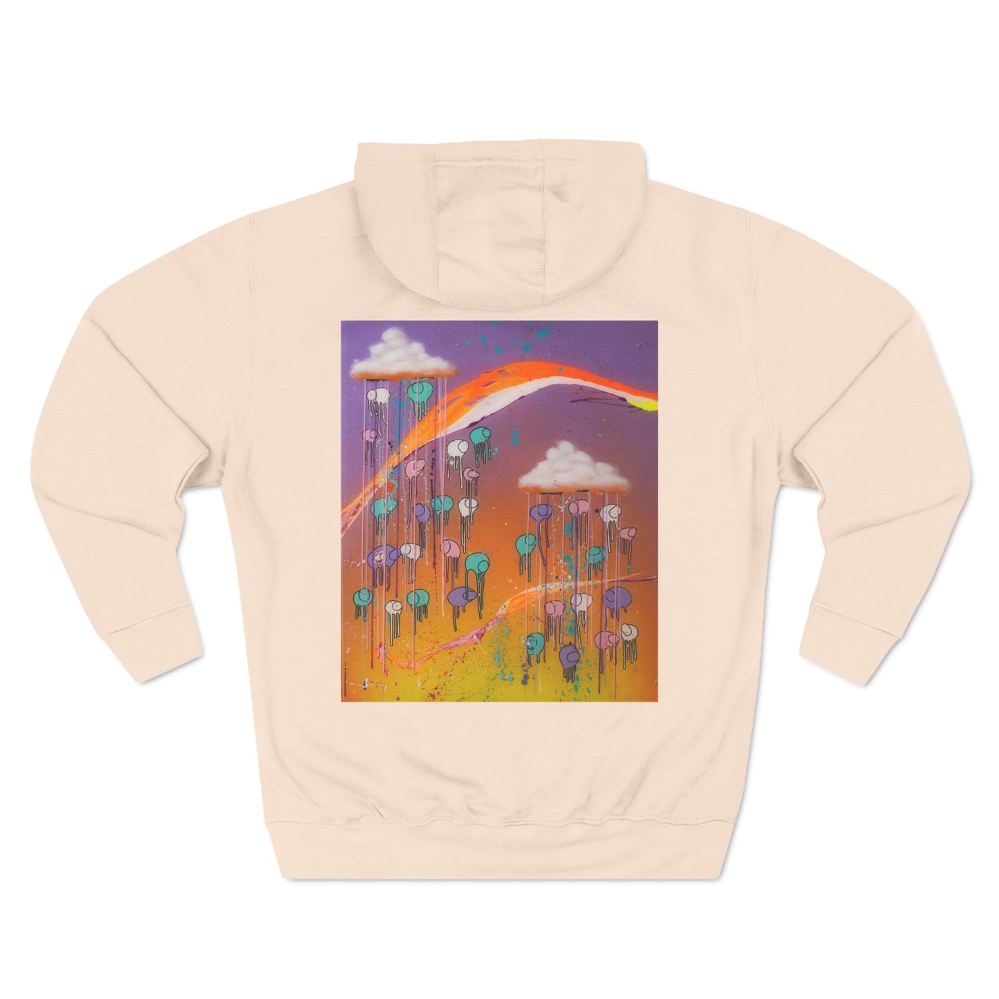 RAINING COWS "Purple Sunset with a Yellow Twist" Hoodie