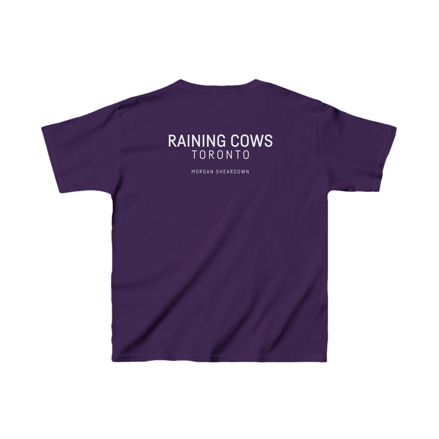 RAINING COWS "Purple Alley Street" Kids Tee
