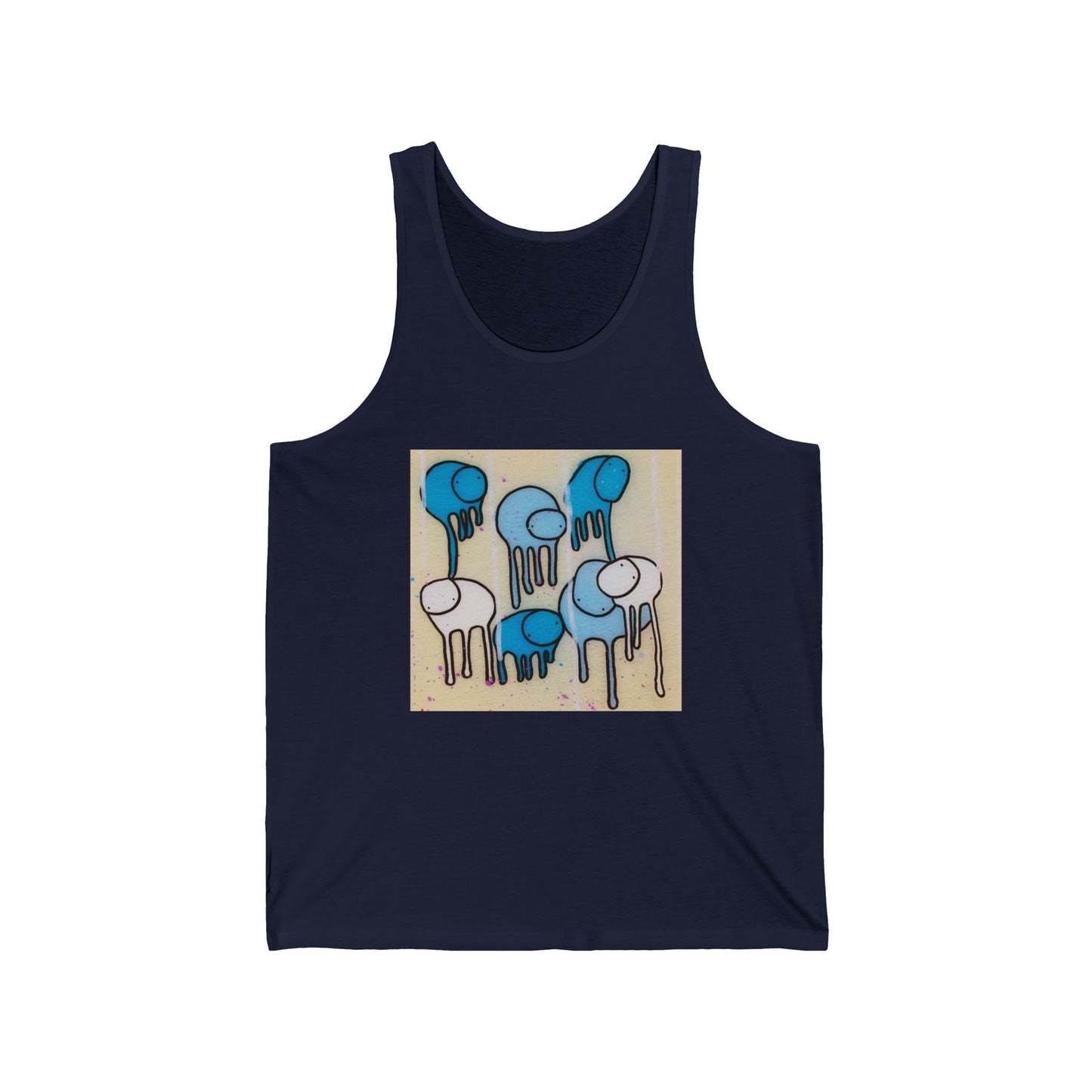 RAINING COWS "Blue Beach" Tank Top