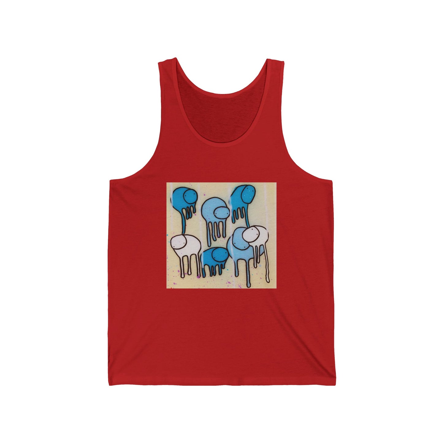 RAINING COWS "Blue Beach" Tank Top