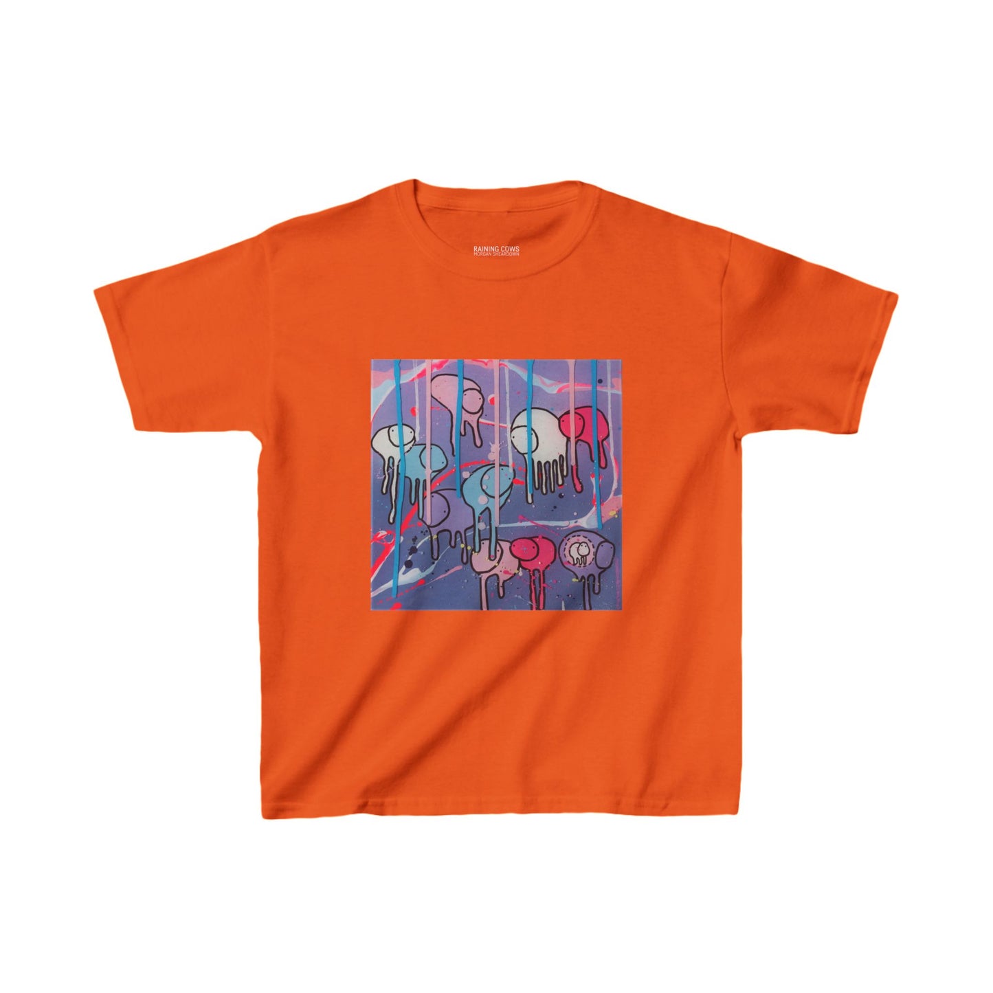 RAINING COWS "Purple Alley Street" Kids Tee