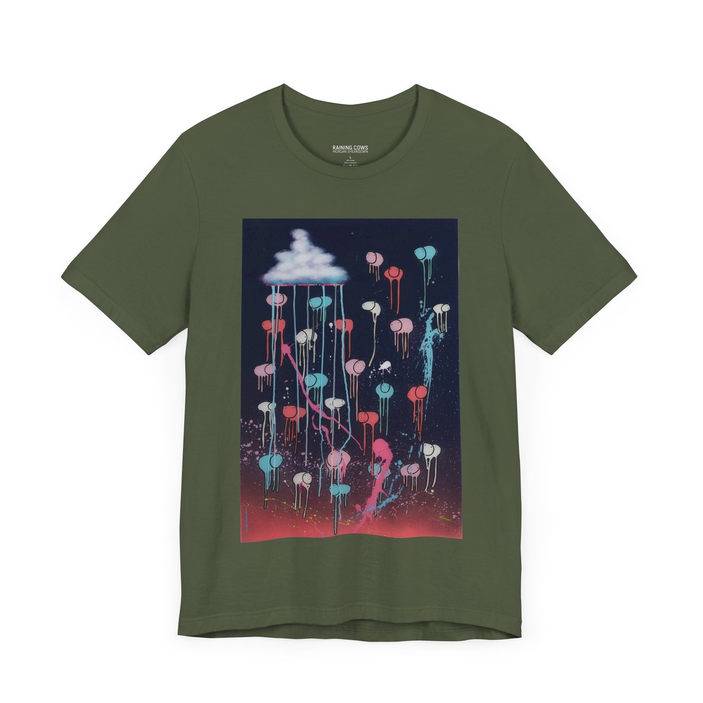 RAINING COWS "Pink Lightning" T-Shirt