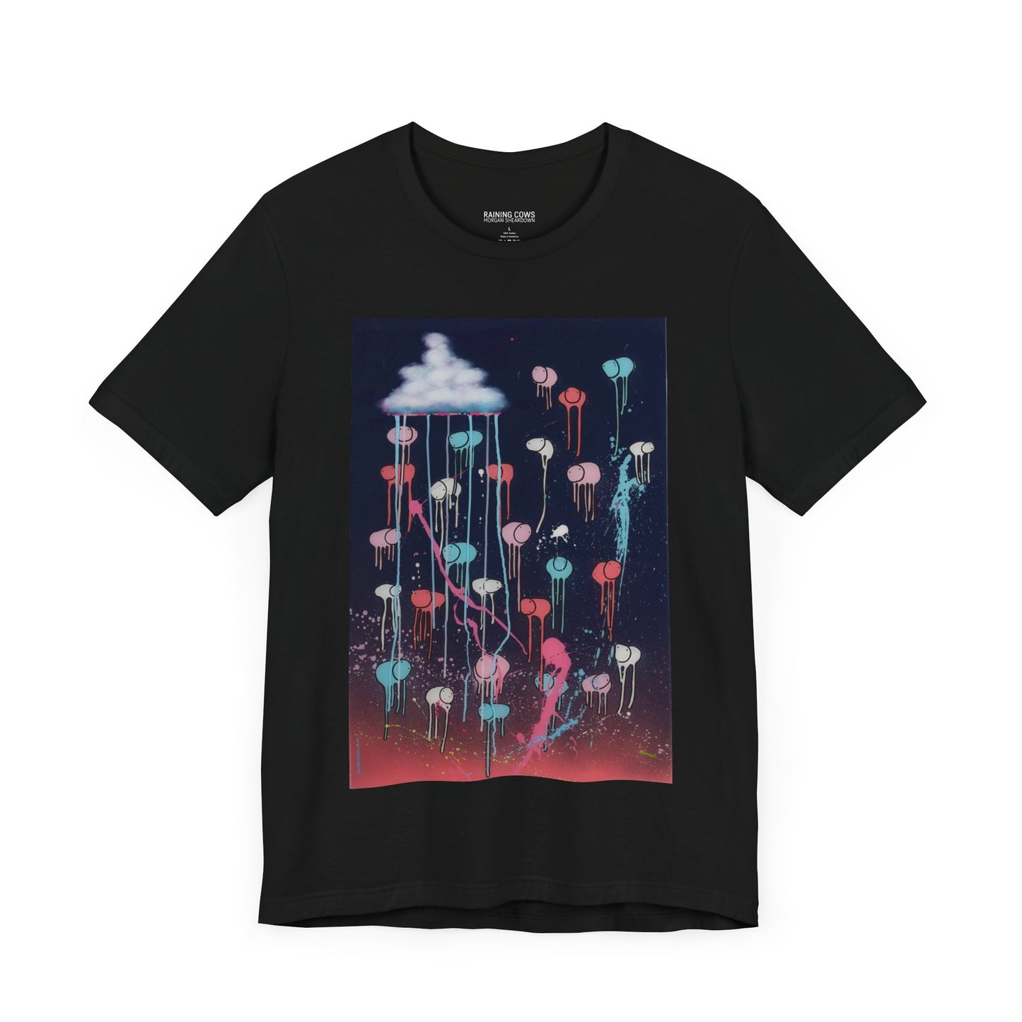 RAINING COWS "Pink Lightning" T-Shirt