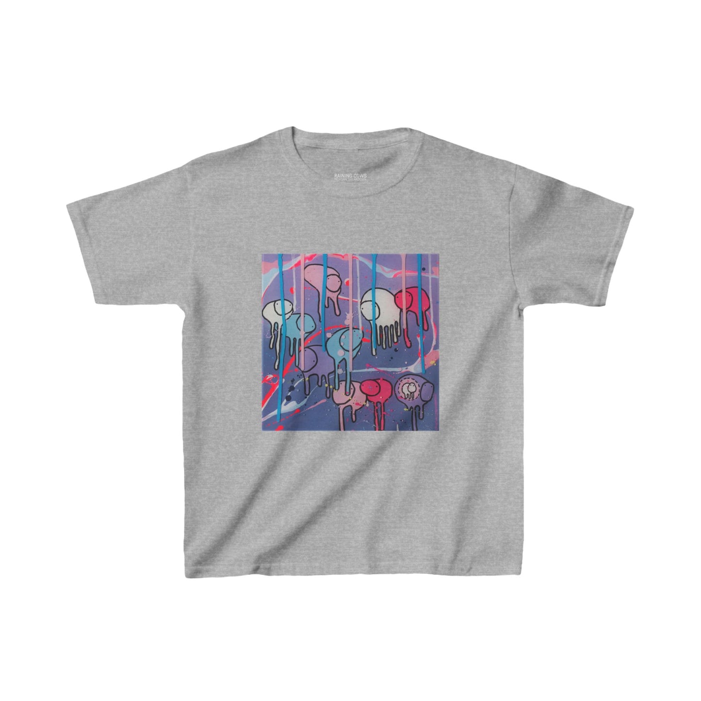 RAINING COWS "Purple Alley Street" Kids Tee