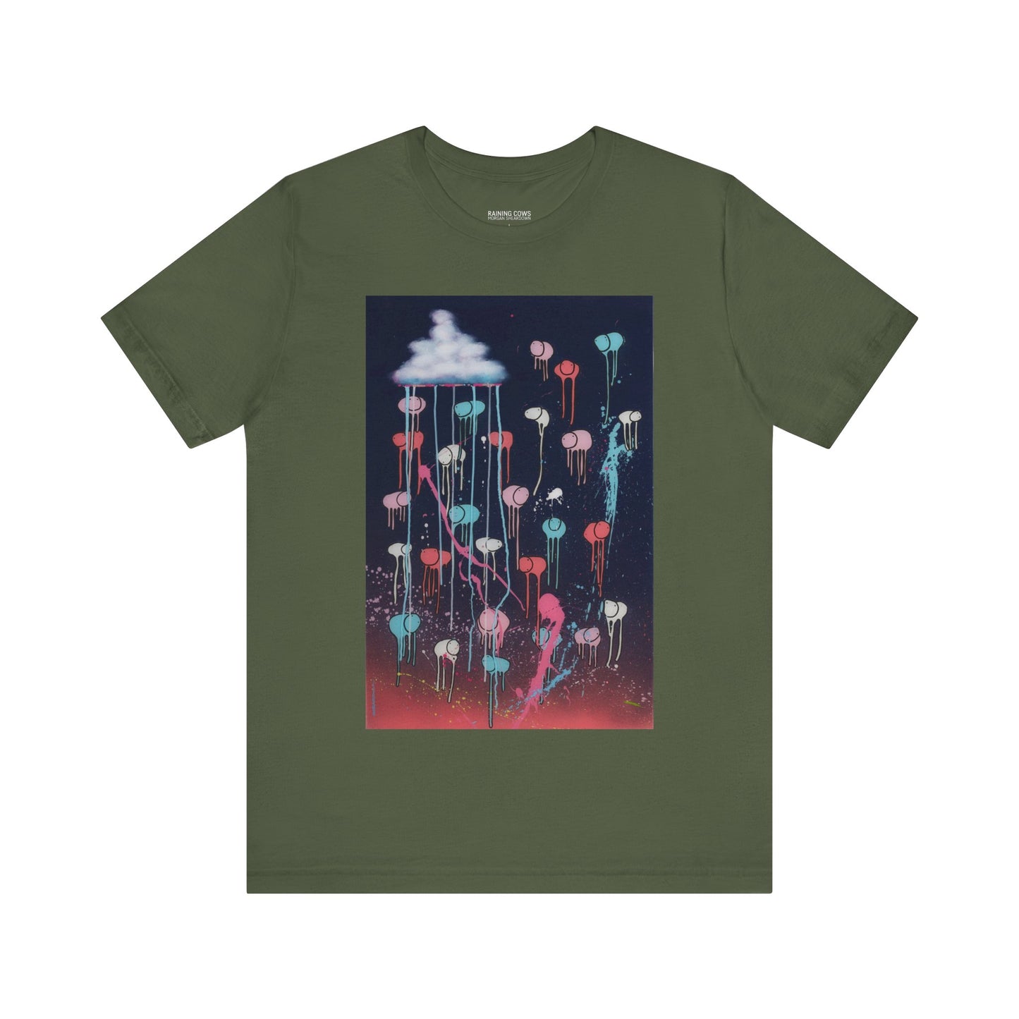 RAINING COWS "Pink Lightning" T-Shirt