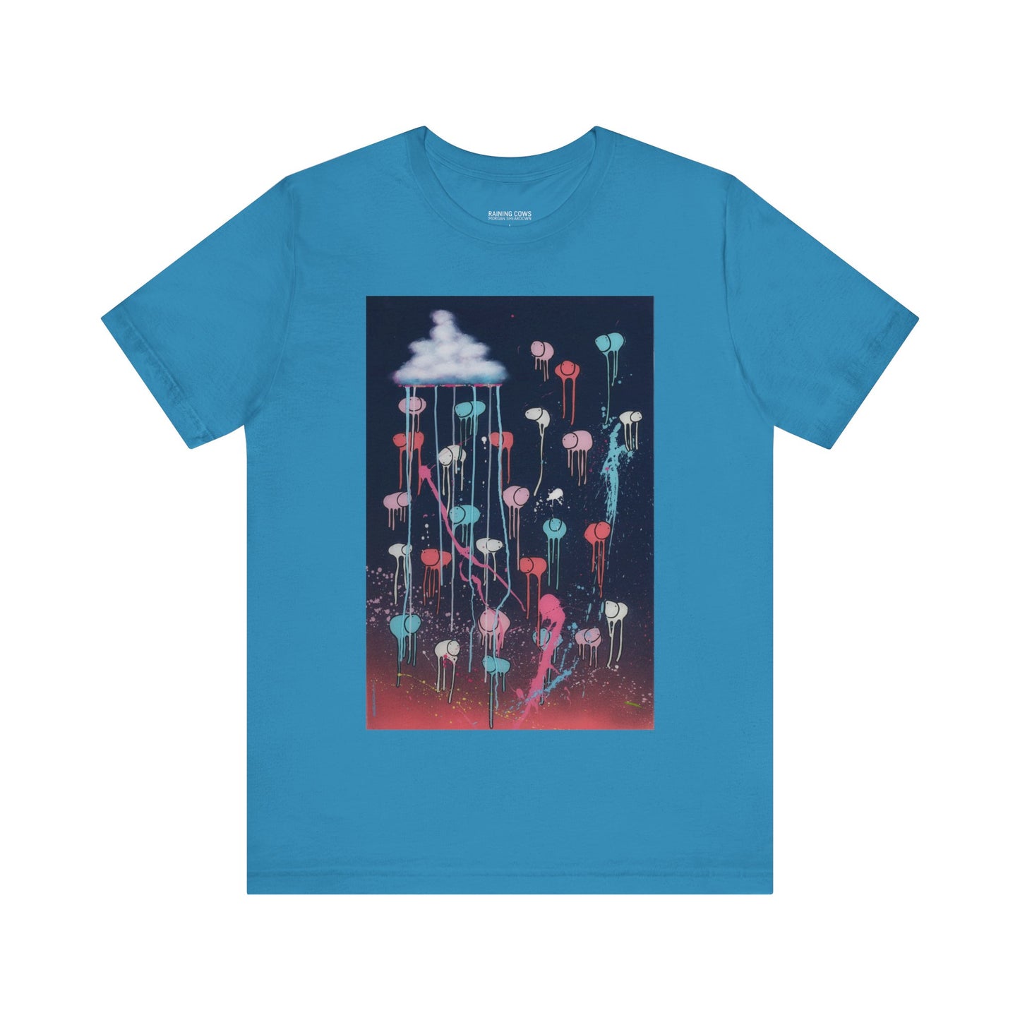 RAINING COWS "Pink Lightning" T-Shirt