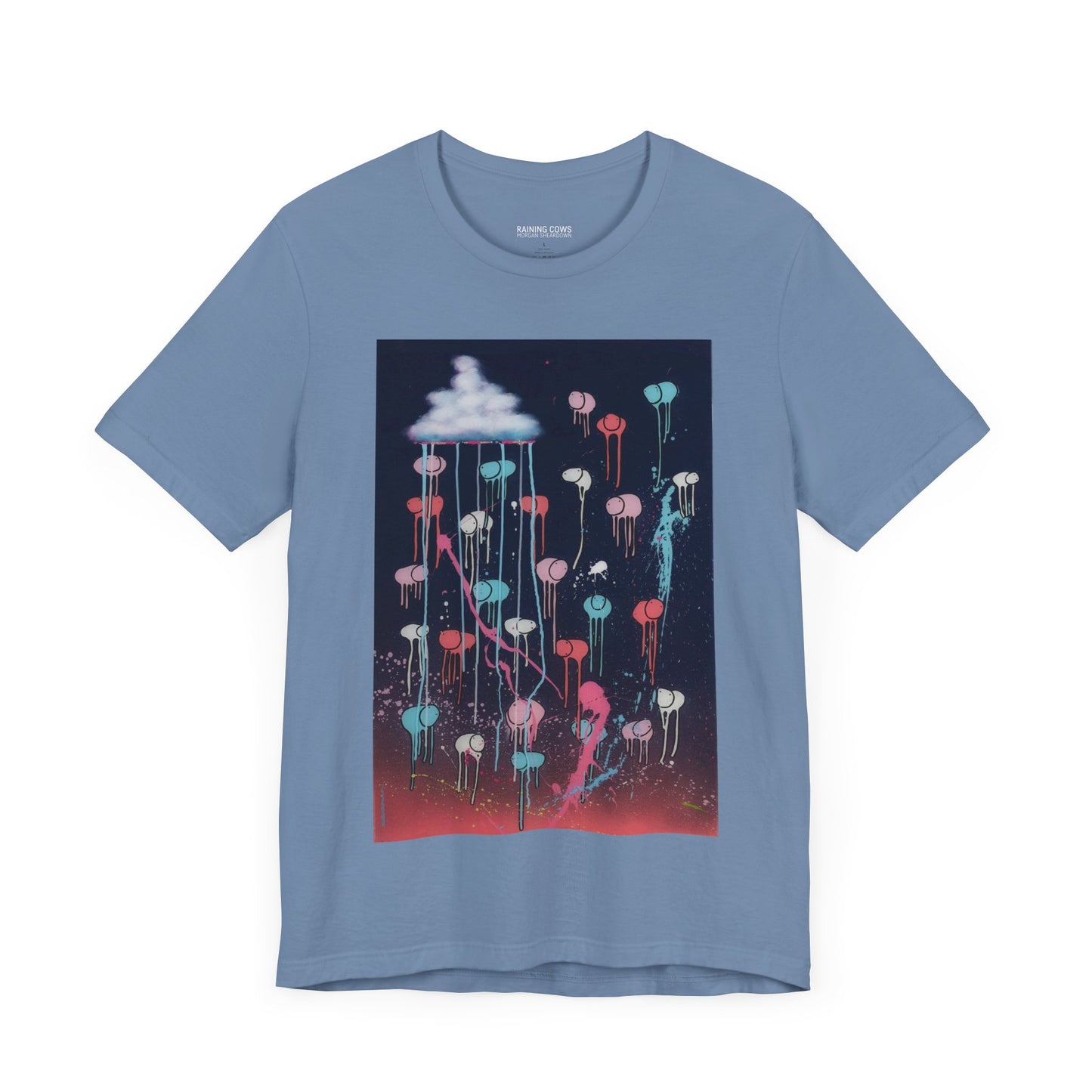 RAINING COWS "Pink Lightning" T-Shirt