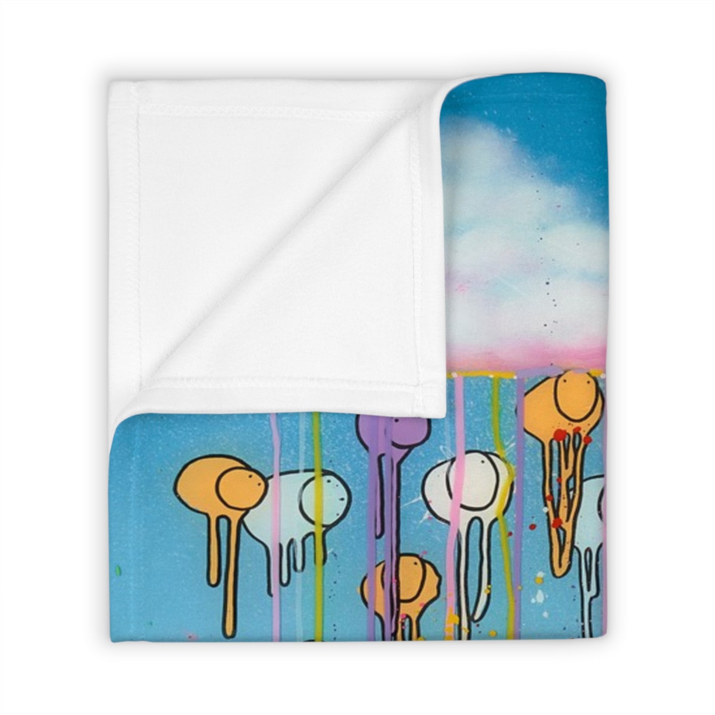 RAINING COWS "Arose After the Storm" Throw Blanket