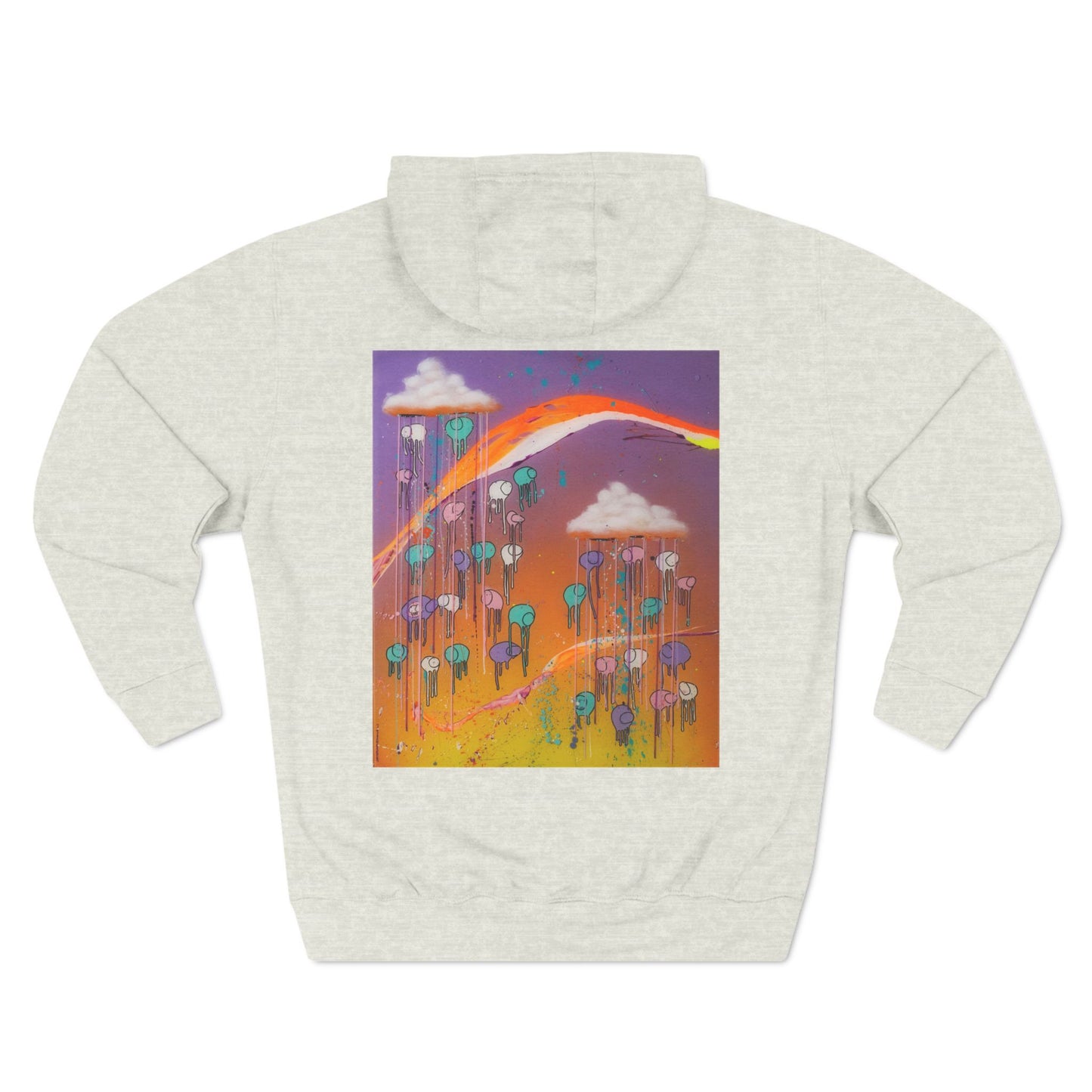 RAINING COWS "Purple Sunset with a Yellow Twist" Hoodie