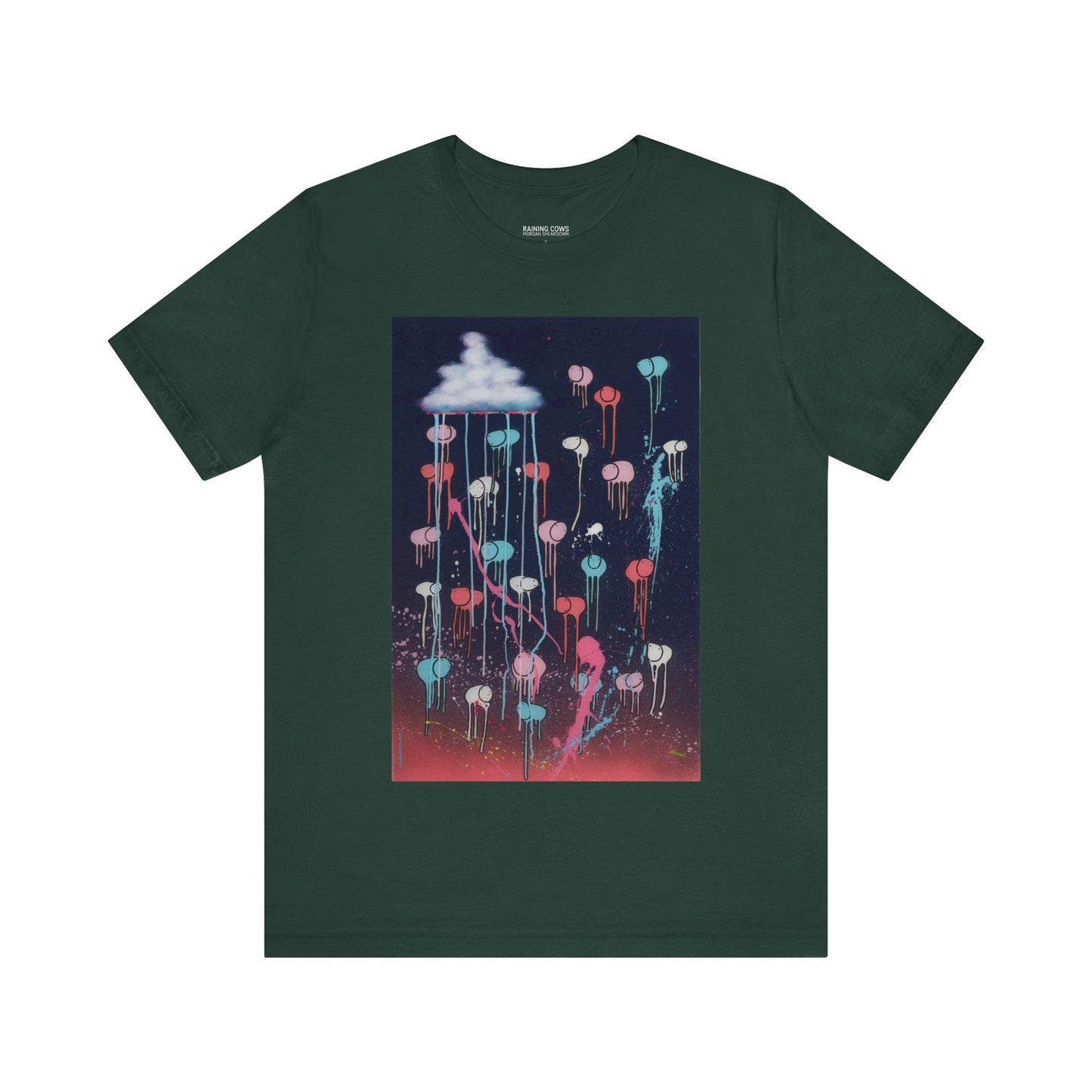 RAINING COWS "Pink Lightning" T-Shirt