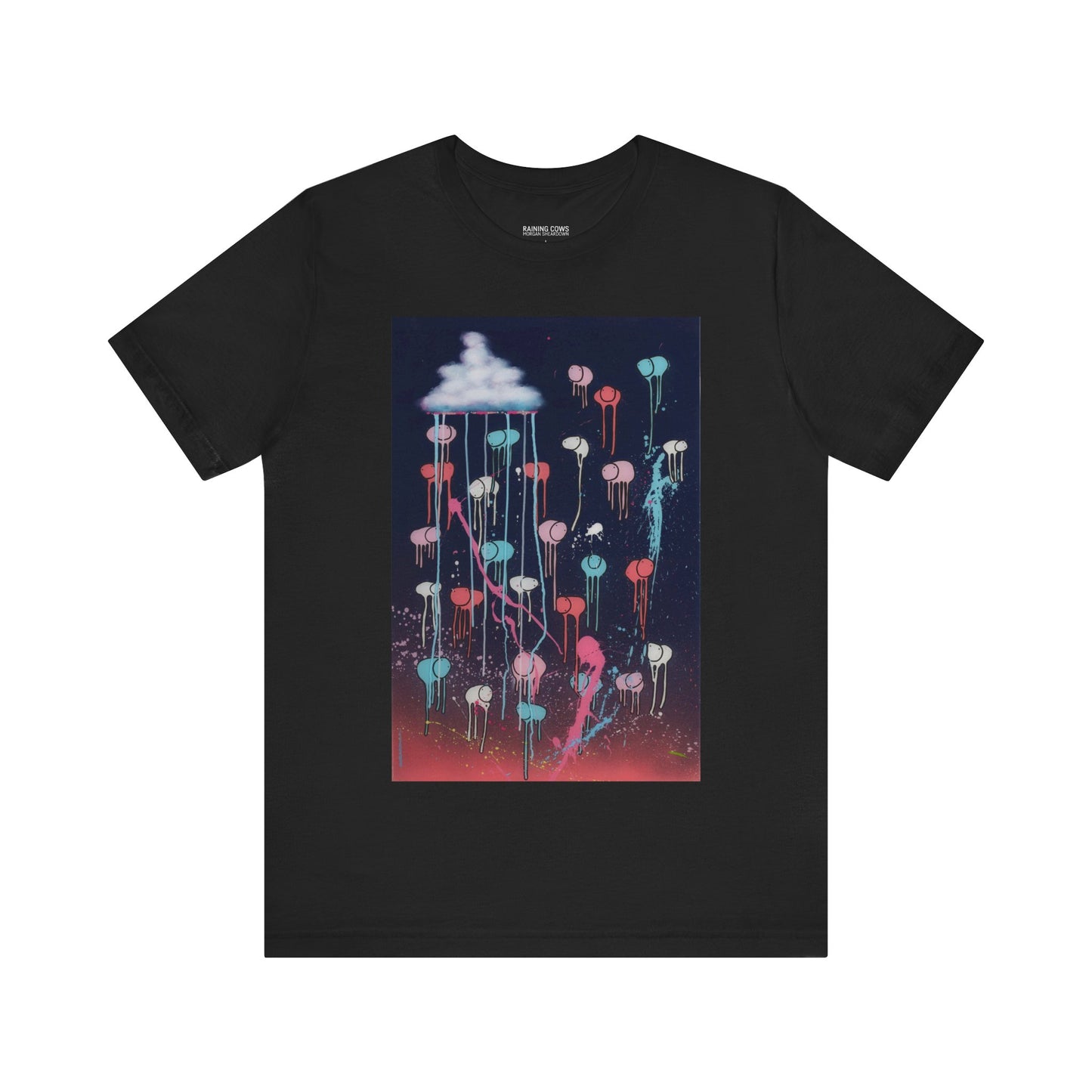 RAINING COWS "Pink Lightning" T-Shirt