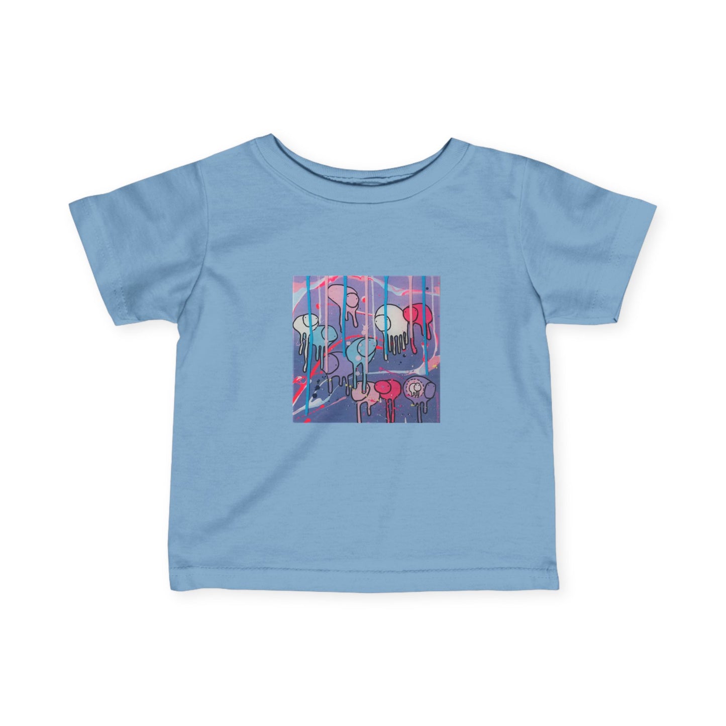 RAINING COWS "Purple Alley Lights" Infant Tee