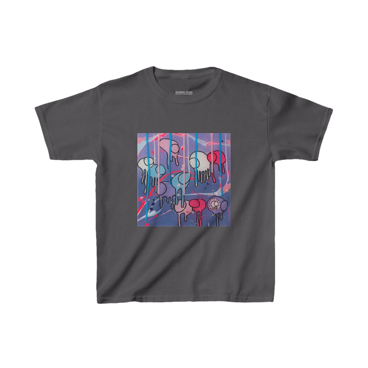 RAINING COWS "Purple Alley Street" Kids Tee
