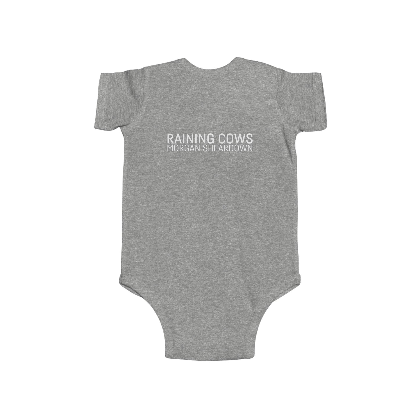 RAINING COWS "Blue Oranges" Baby Onesie