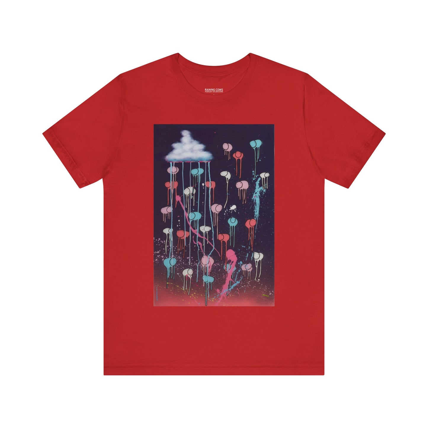 RAINING COWS "Pink Lightning" T-Shirt