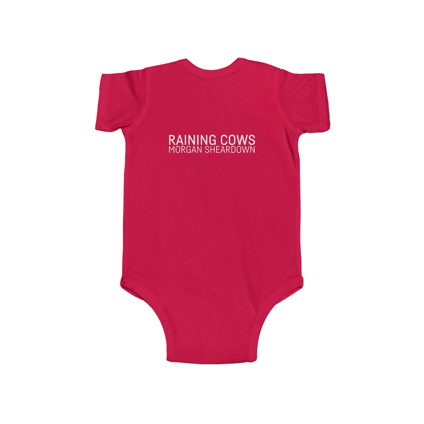 RAINING COWS "Blue Oranges" Baby Onesie