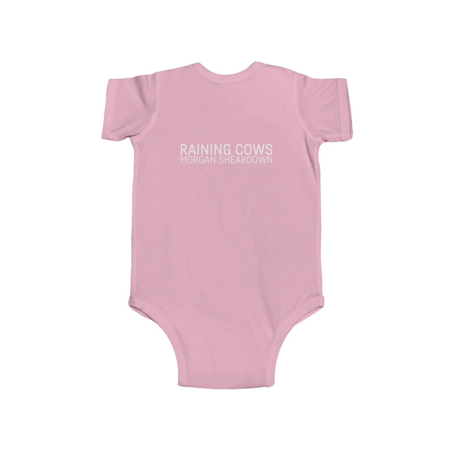RAINING COWS "Blue Oranges" Baby Onesie