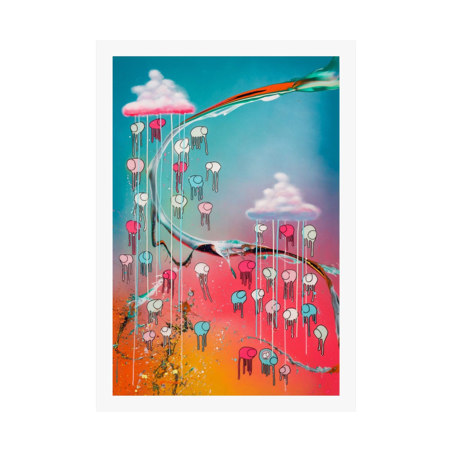 RAINING COWS "Emotional Currency" Print