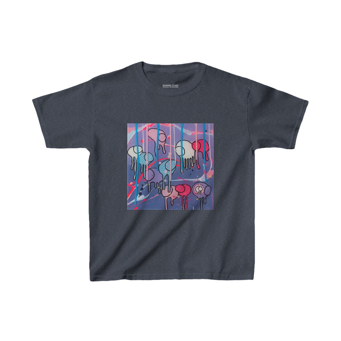 RAINING COWS "Purple Alley Street" Kids Tee