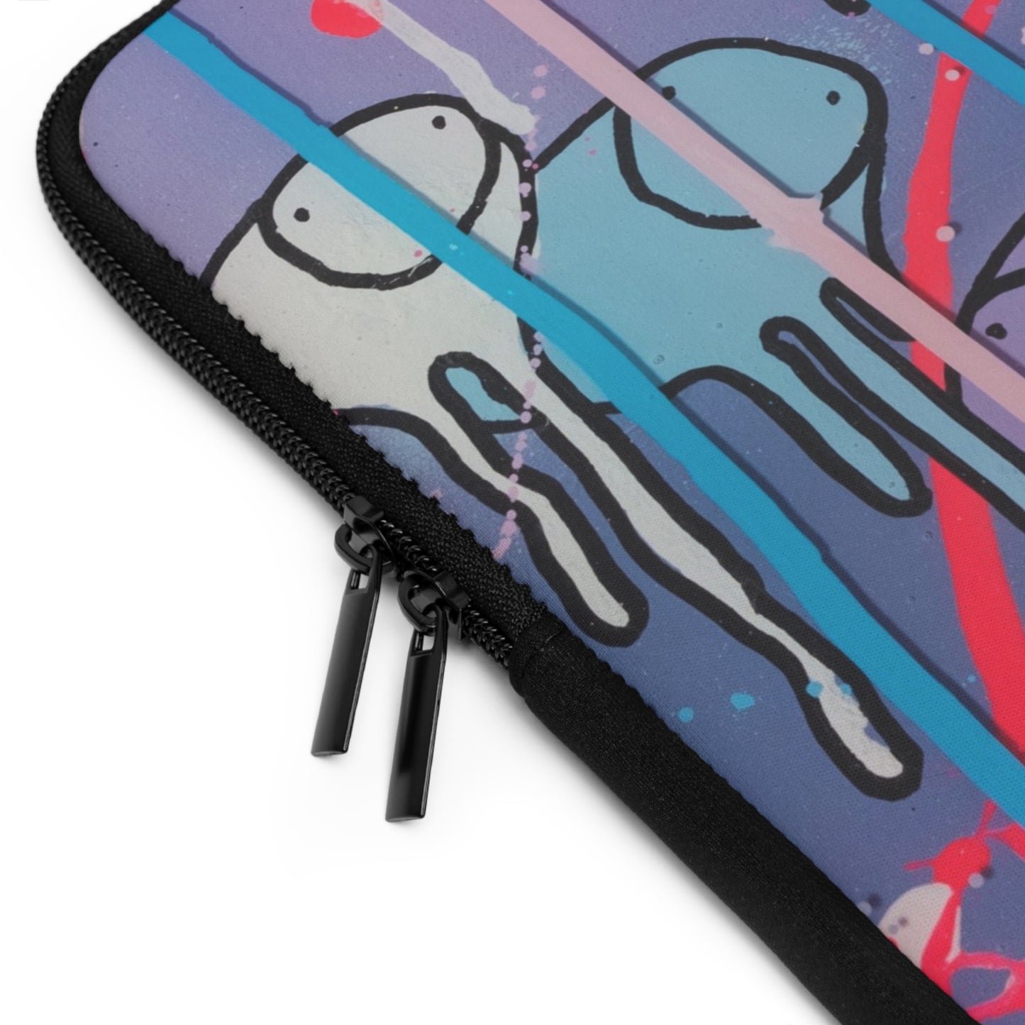RAINING COWS "Purple Alley Street Lights" Laptop Sleeve