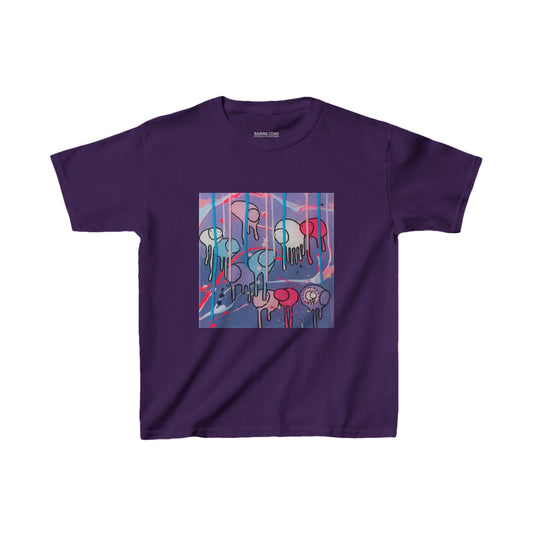 RAINING COWS "Purple Alley Street" Kids Tee