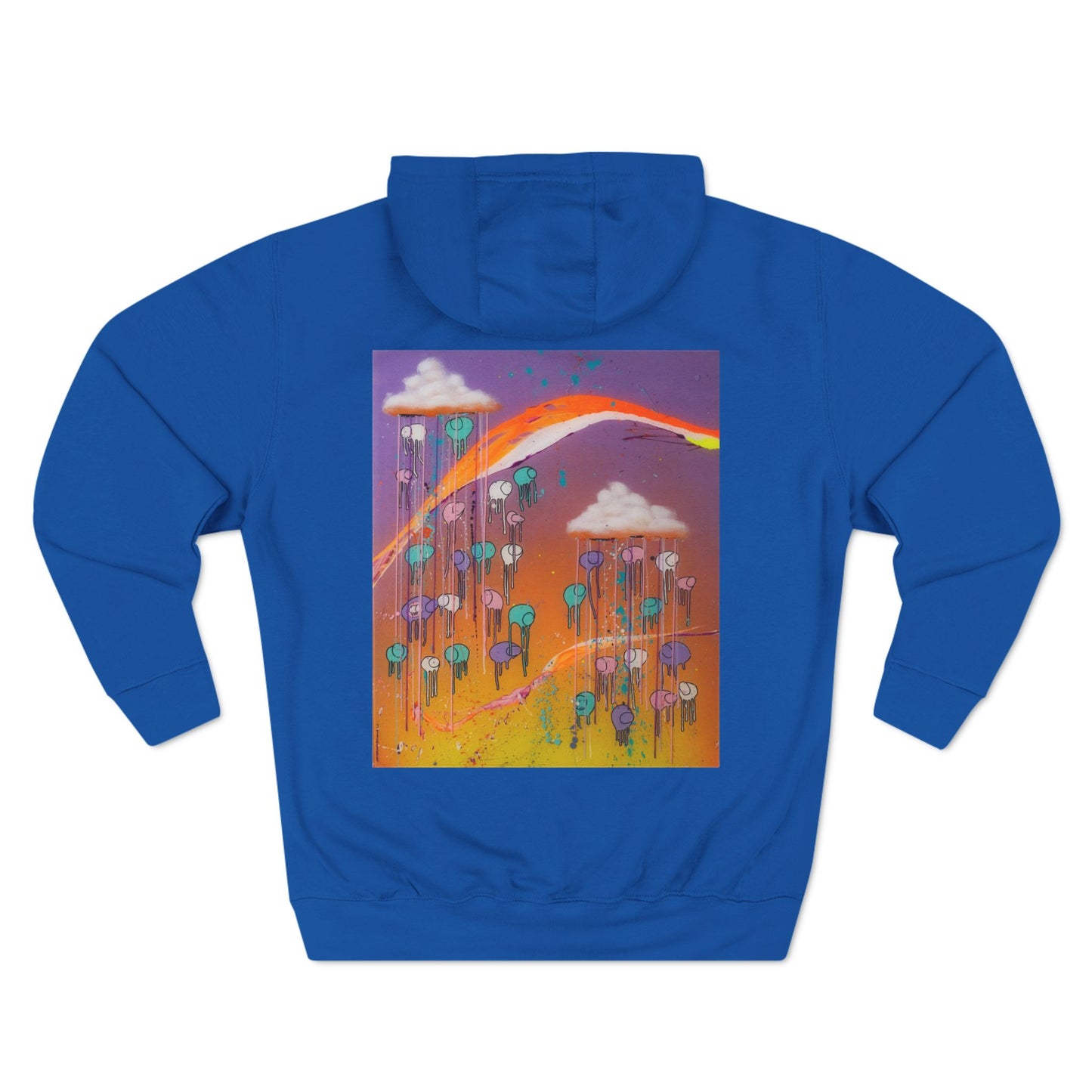 RAINING COWS "Purple Sunset with a Yellow Twist" Hoodie