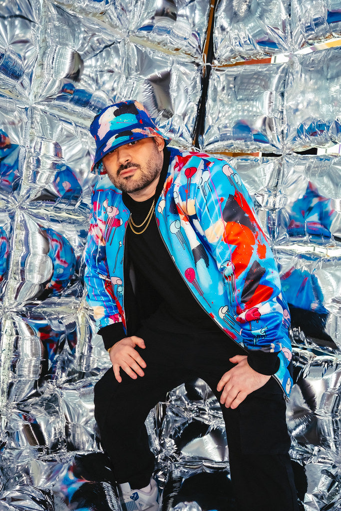 RAINING COWS "Magenta's Stream" Bomber Jacket