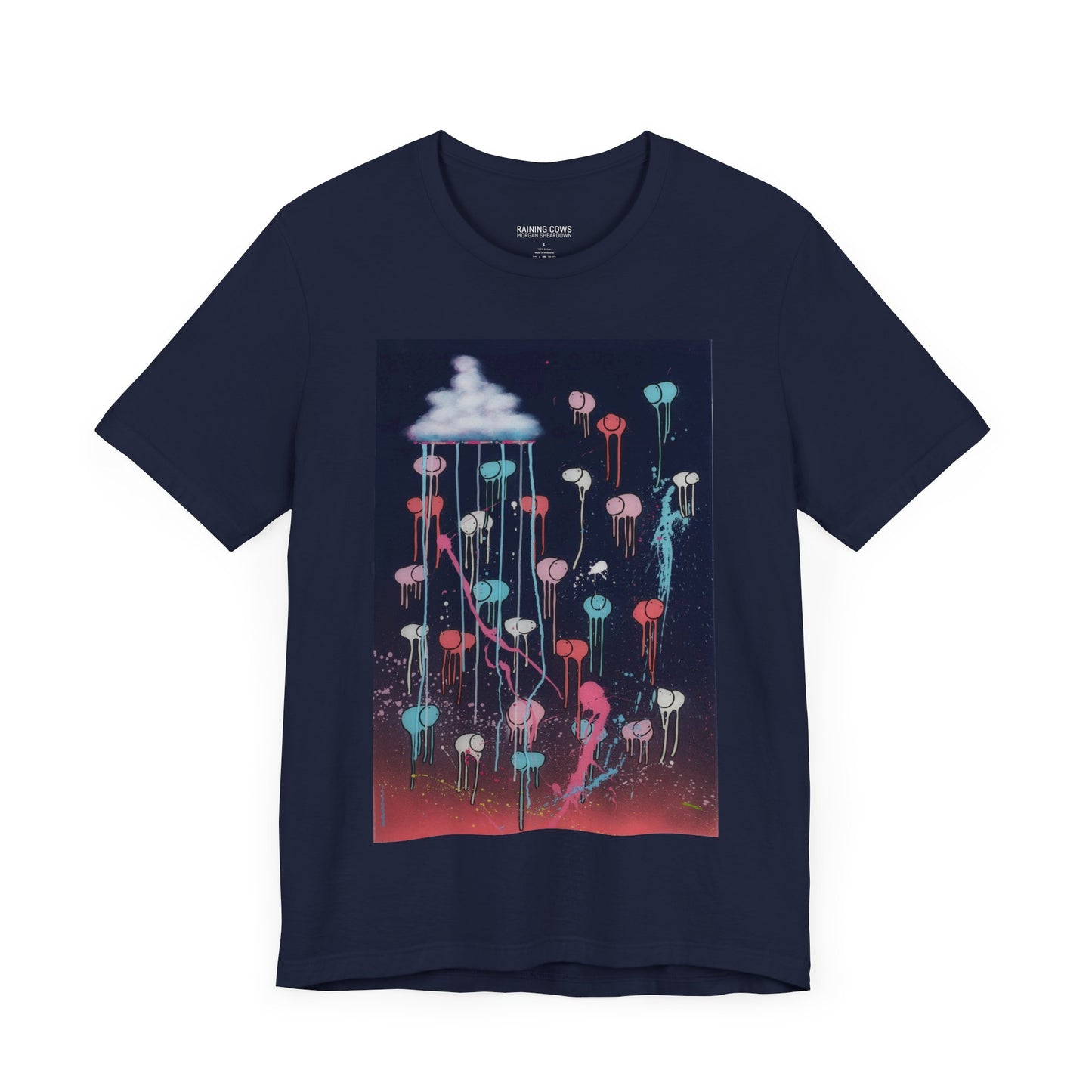 RAINING COWS "Pink Lightning" T-Shirt