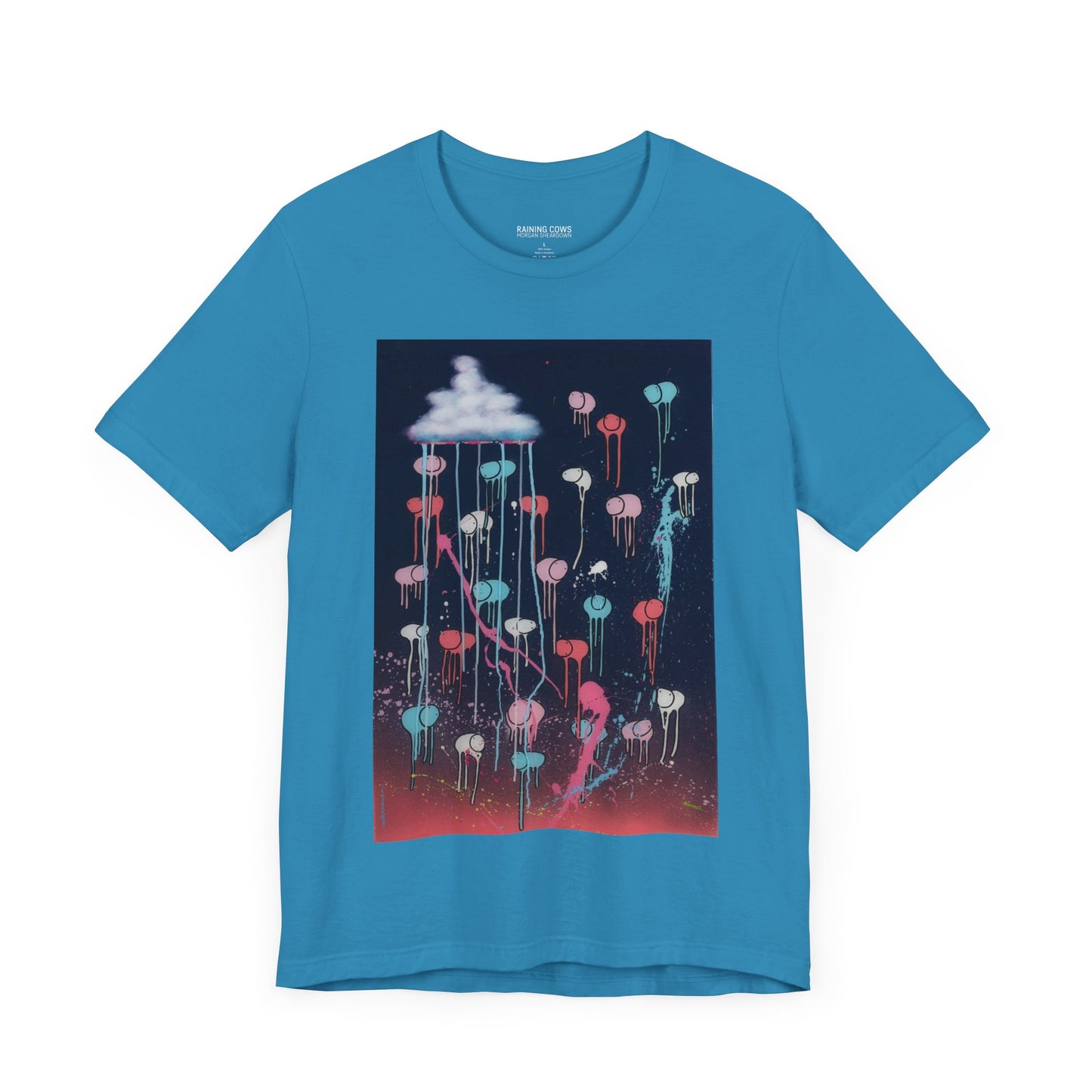 RAINING COWS "Pink Lightning" T-Shirt