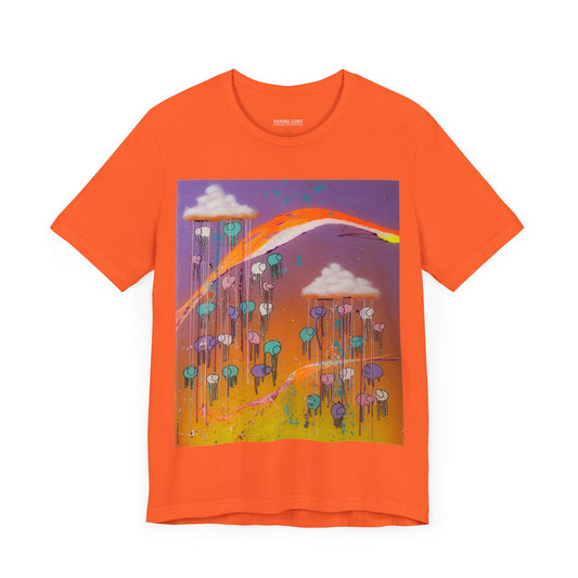 RAINING COWS "Purple Sunset with a Yellow Twist" T-Shirt