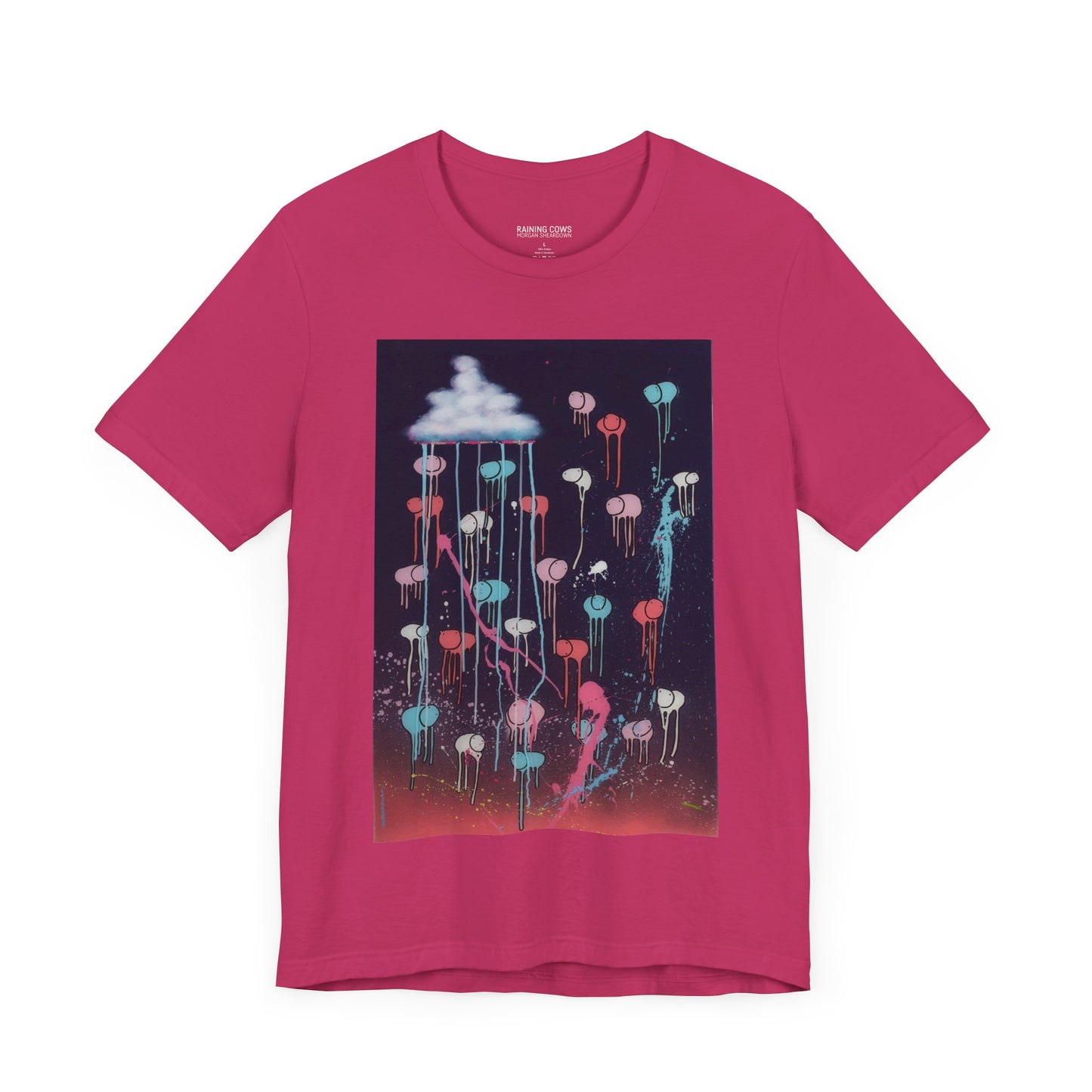 RAINING COWS "Pink Lightning" T-Shirt