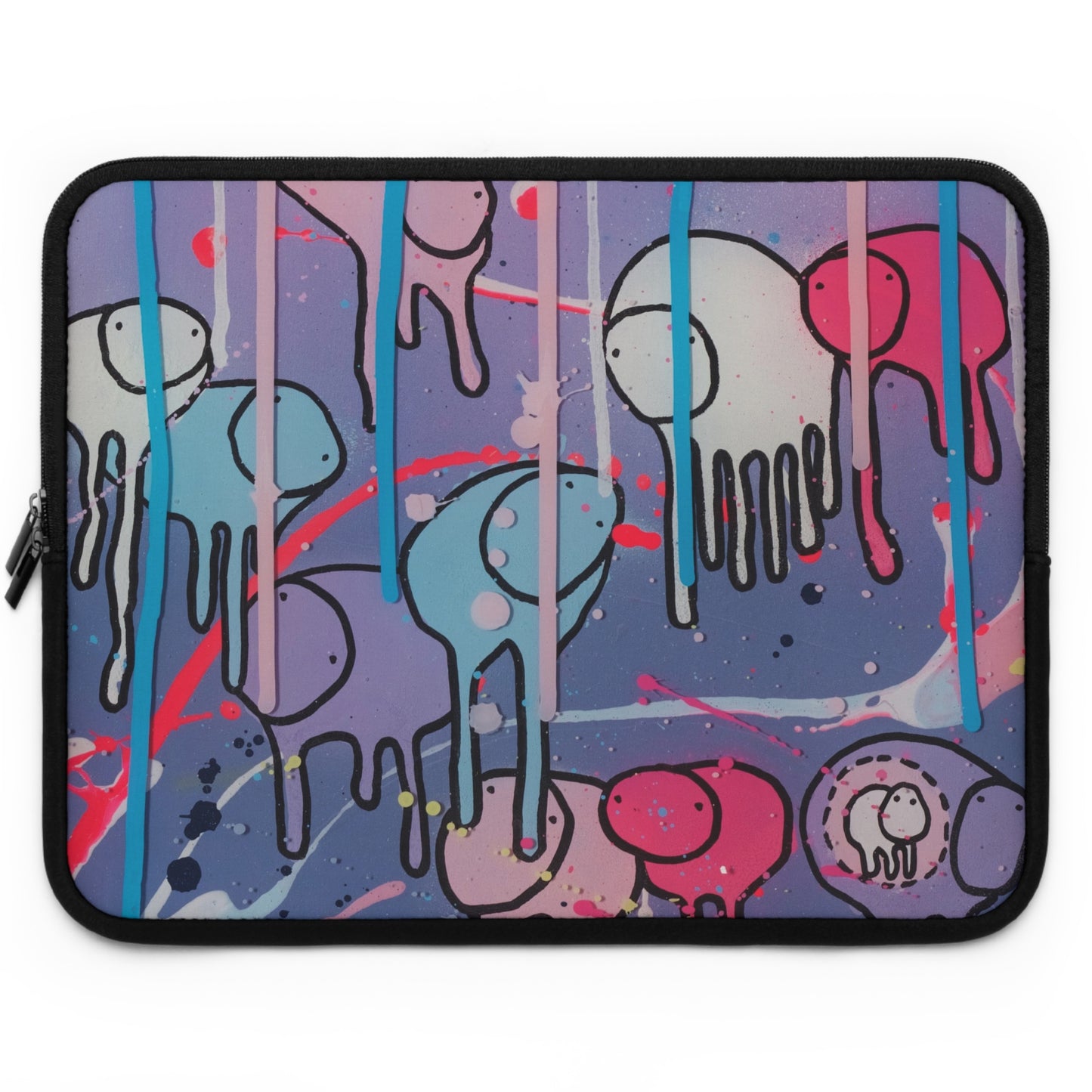 RAINING COWS "Purple Alley Street Lights" Laptop Sleeve