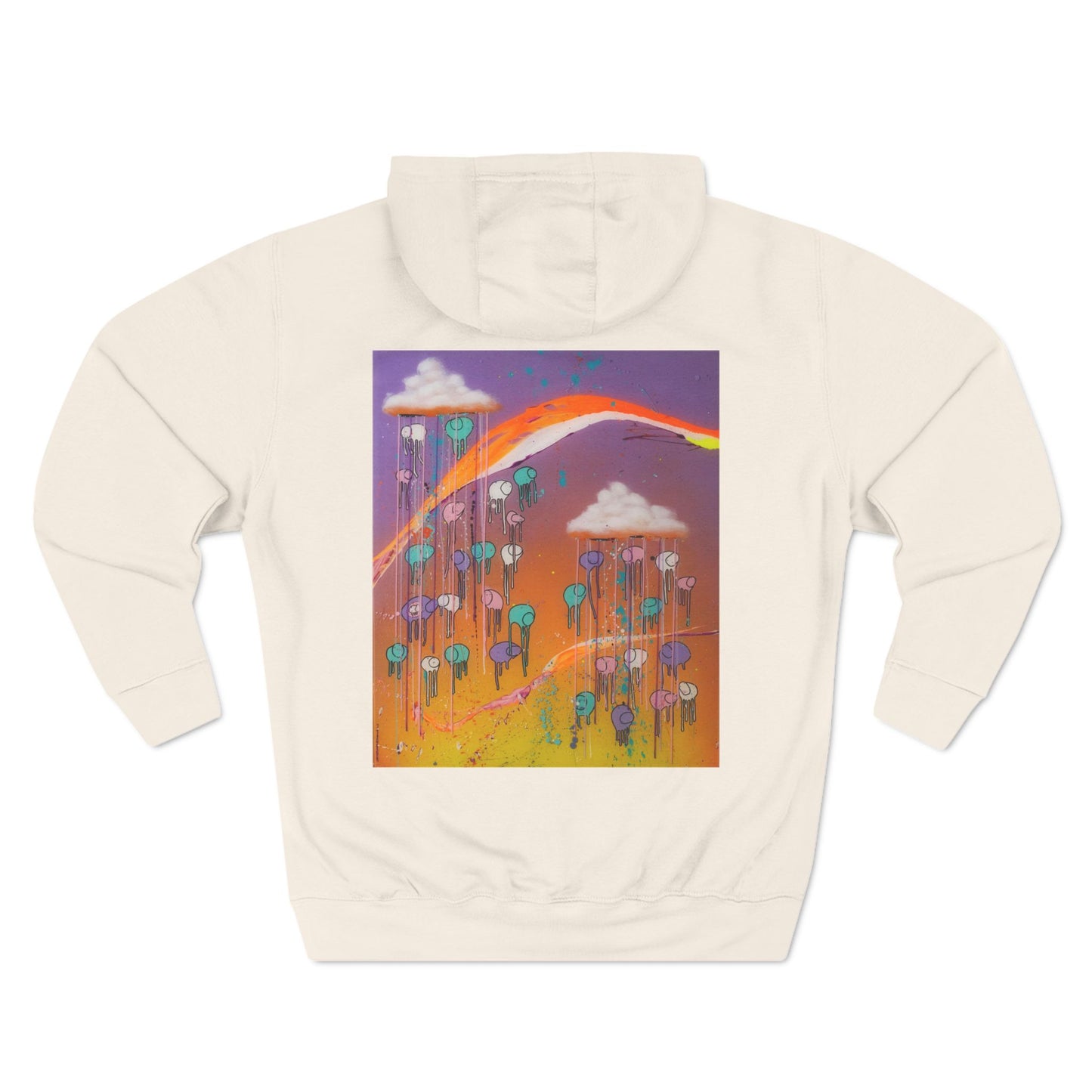 RAINING COWS "Purple Sunset with a Yellow Twist" Hoodie