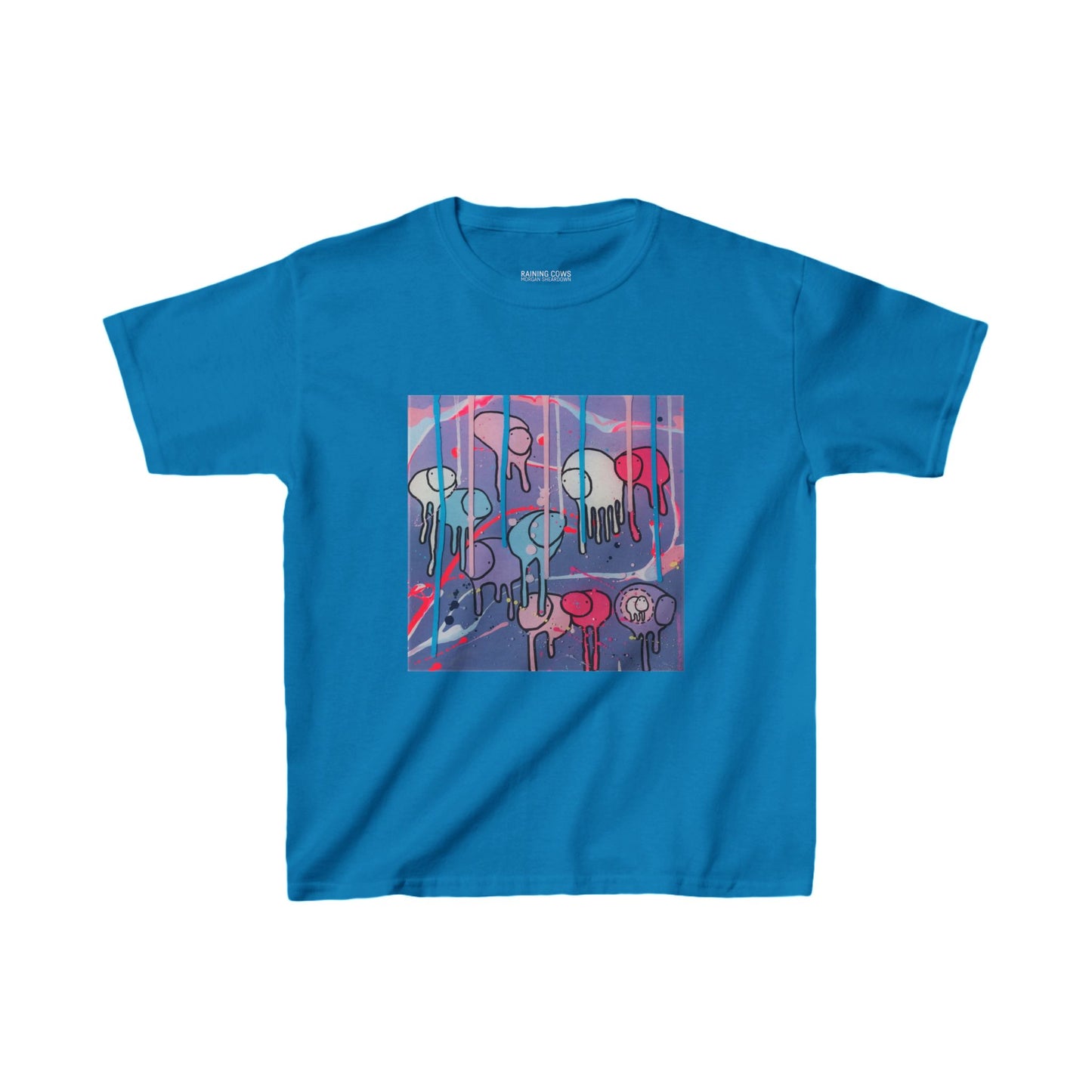 RAINING COWS "Purple Alley Street" Kids Tee
