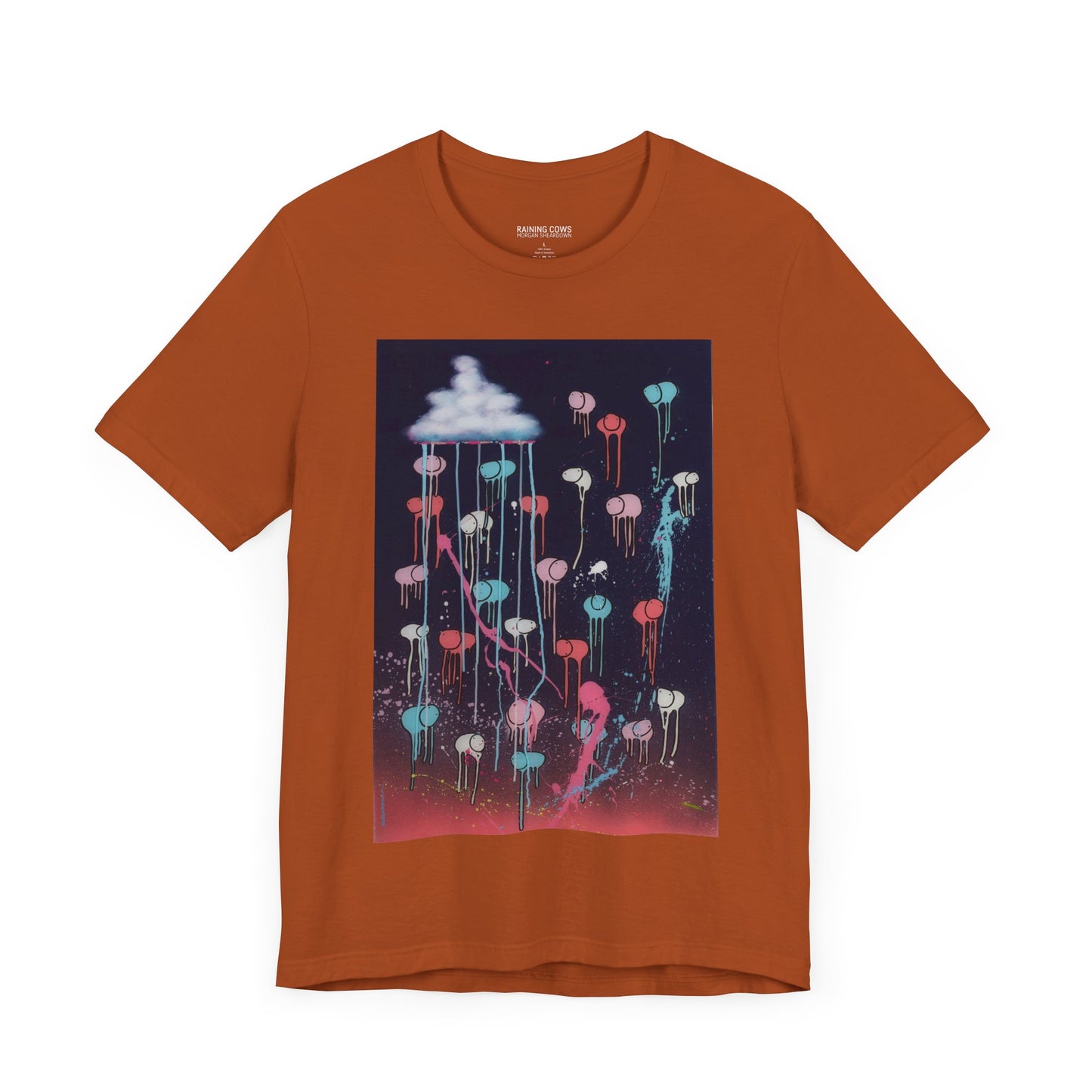 RAINING COWS "Pink Lightning" T-Shirt