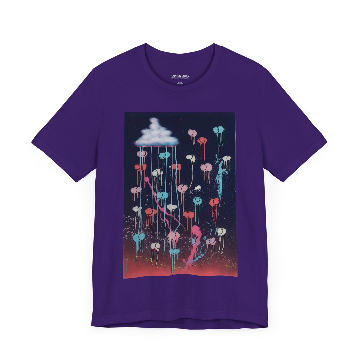 RAINING COWS "Pink Lightning" T-Shirt