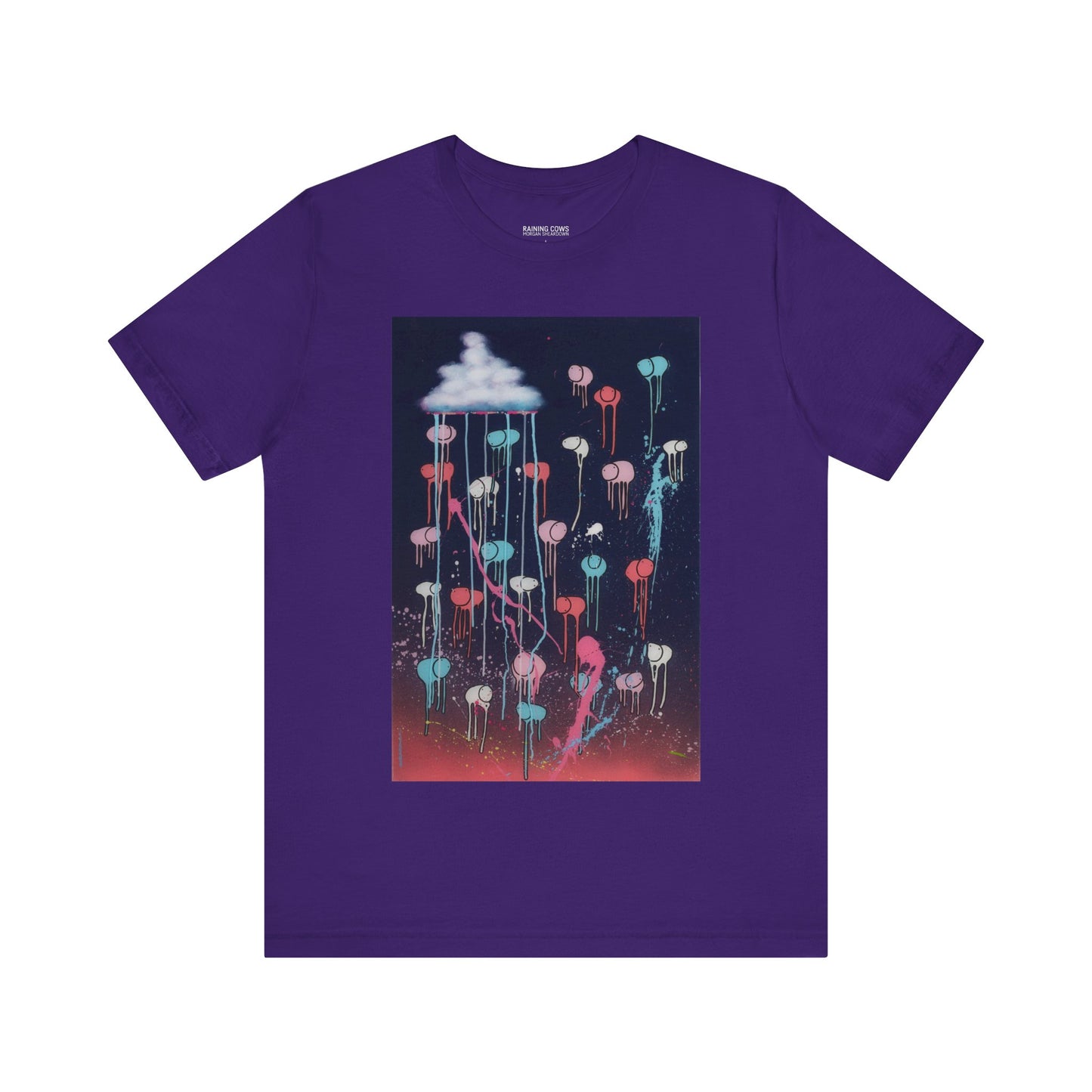 RAINING COWS "Pink Lightning" T-Shirt