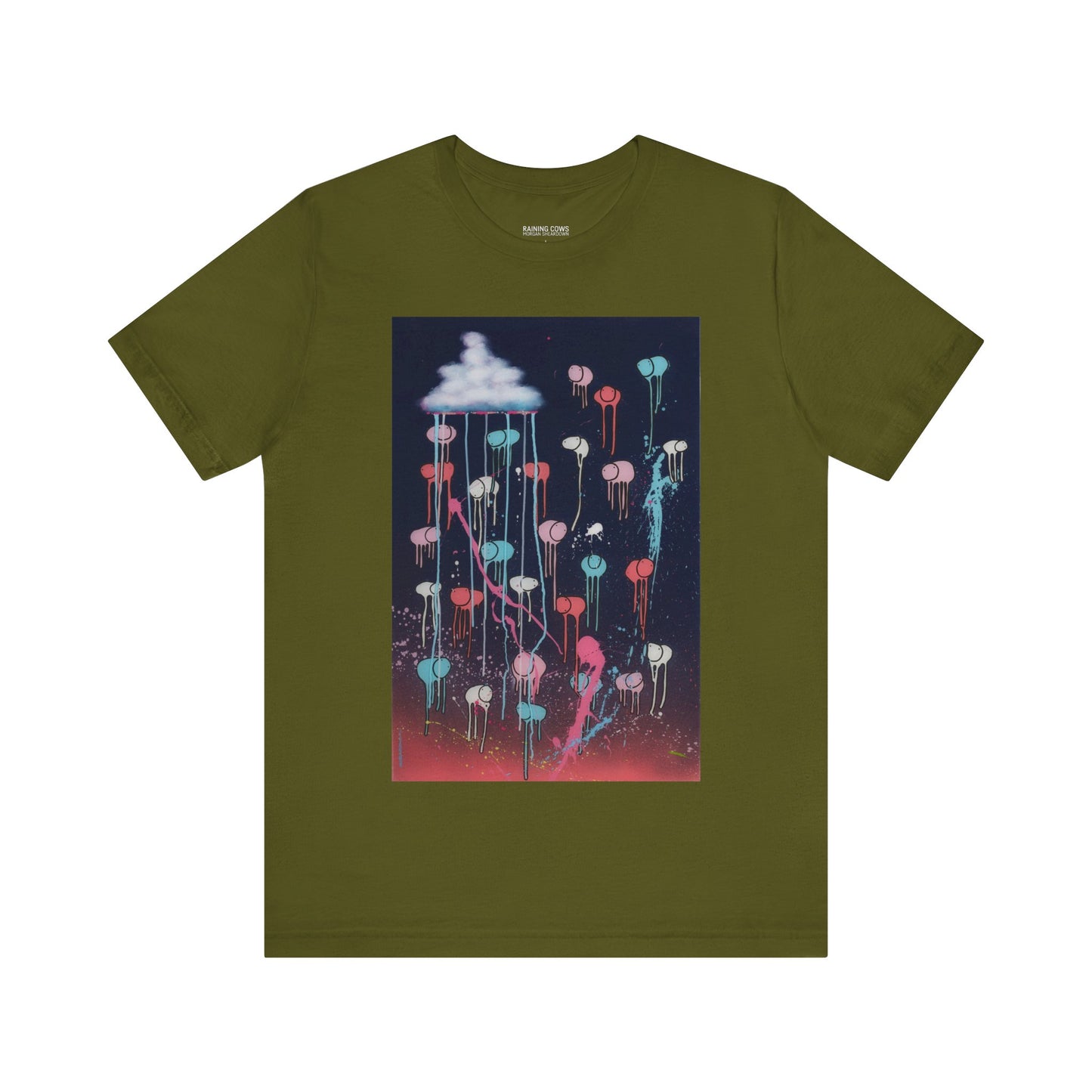 RAINING COWS "Pink Lightning" T-Shirt
