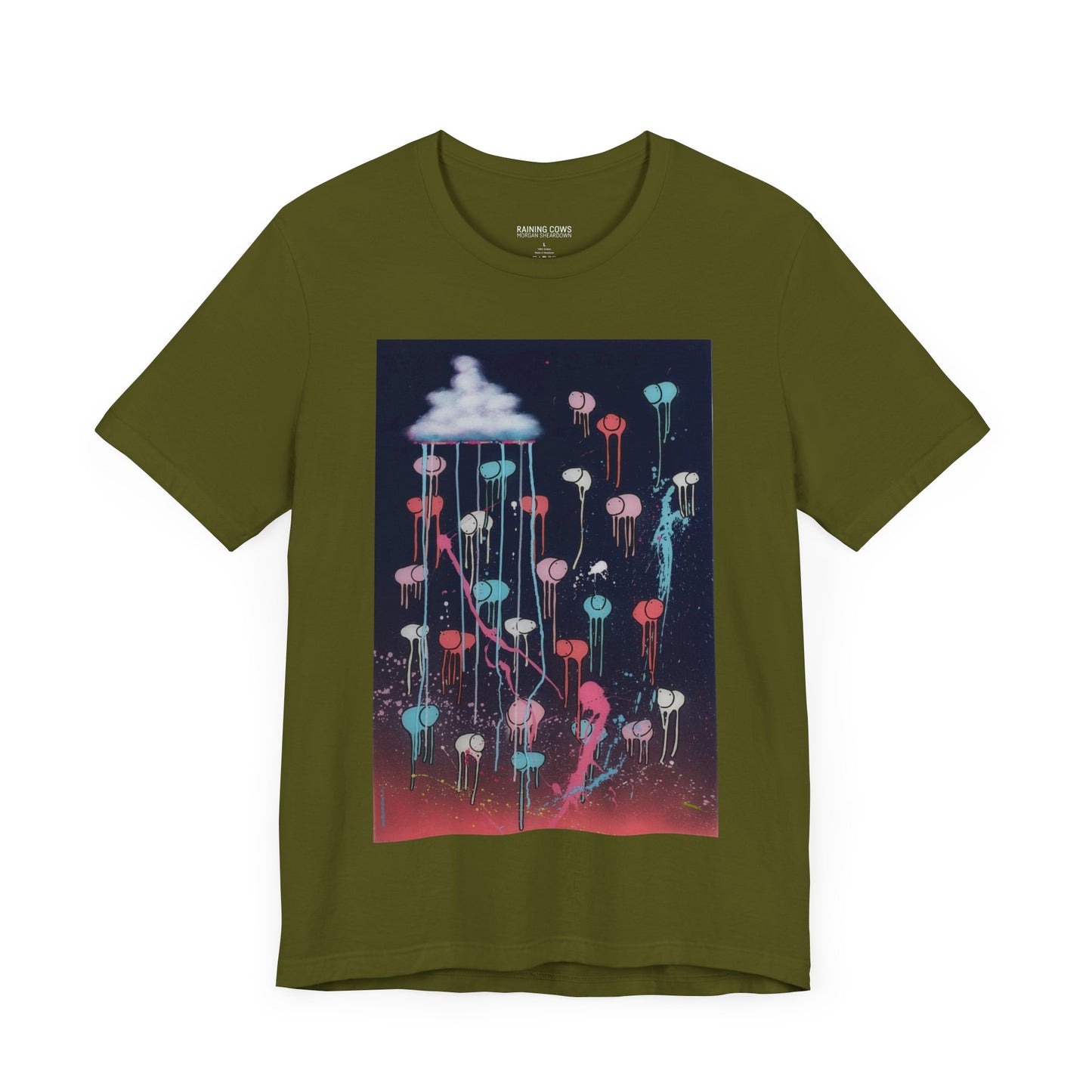 RAINING COWS "Pink Lightning" T-Shirt