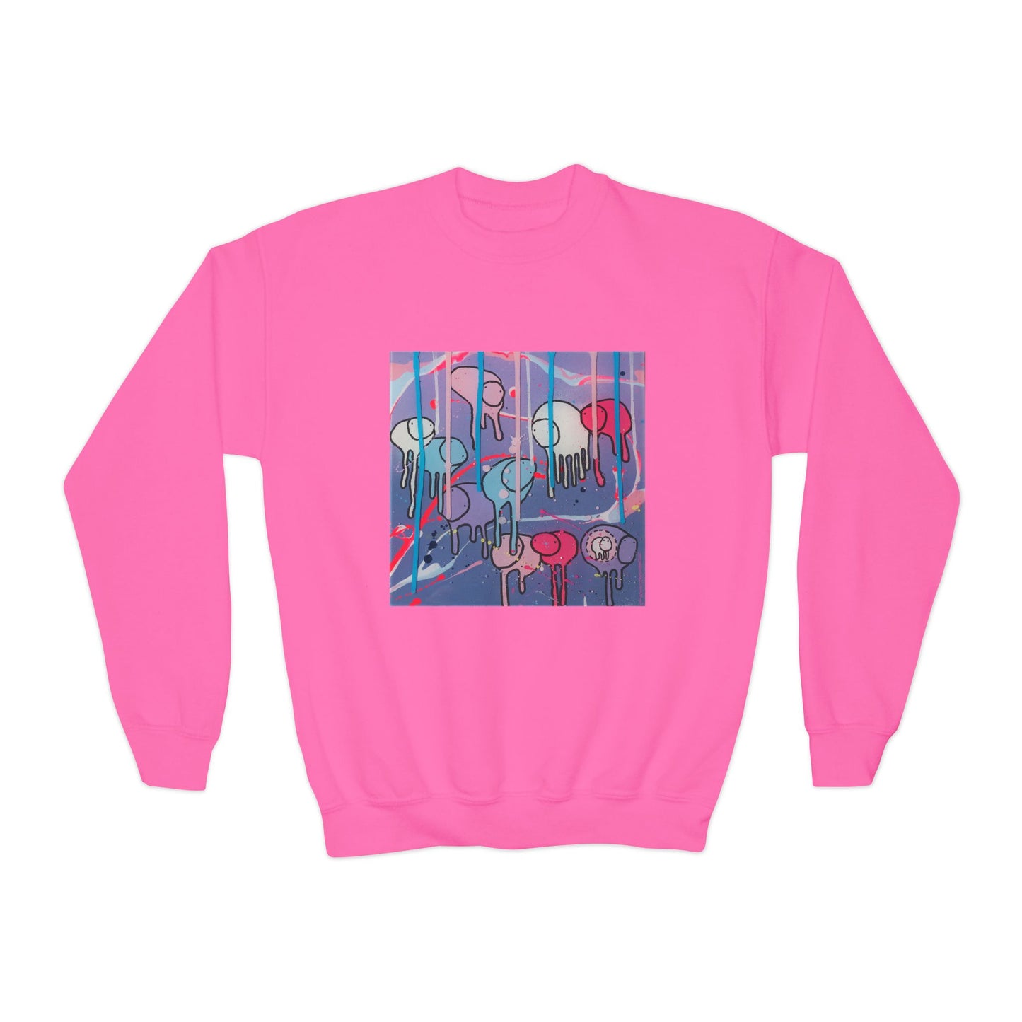 RAINING COWS "Purple Alley Way" Kids Sweatshirt