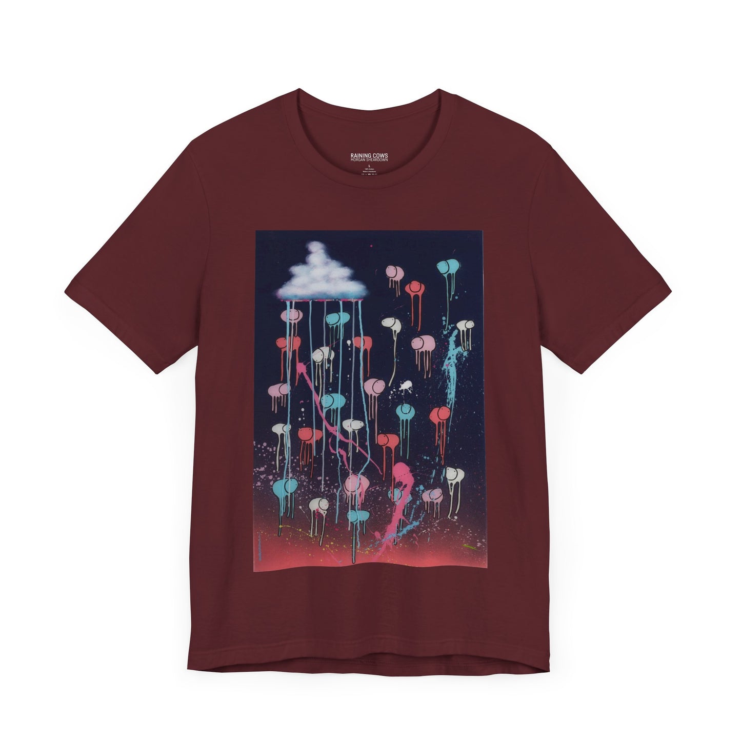 RAINING COWS "Pink Lightning" T-Shirt