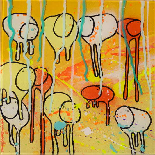 RAINING COWS Eternal Sunshine in the Rain By Morgan Sheardown Toronto Artist